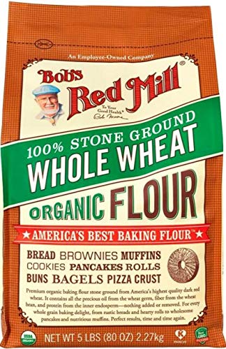 **Heartland Mill 100% Organic Whole Wheat Flour - 50-Pack, All-Natural, No Artificial Ingredients | Perfect for Baking Bread, Cookies & Healthy Recipes**