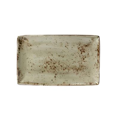 Steelite Craft 10.6 x 6.5 Inch Rectangle Serving Platter - Green, Set of 12 - Perfect for Catering, Buffets, and Holiday Entertaining