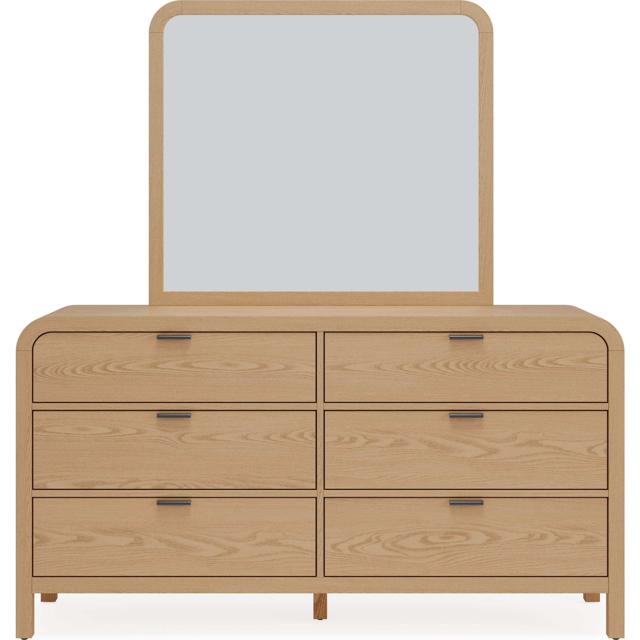 Drake Dresser - Solid Wood Dresser with 6 Drawers, Modern Bedroom Furniture for Storage & Organization | Perfect for Bedroom, Living Room, or Nursery