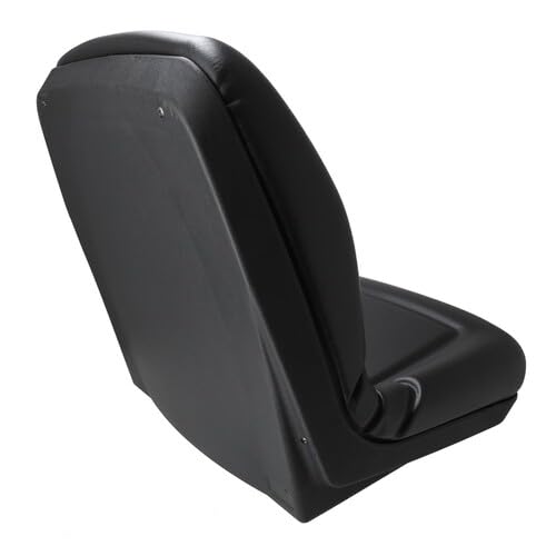 Black Vinyl Bucket Seat Replacement for Kubota B1550 B1700 B1750 B2100 B2150 B2400 B7200 B8200 B9200 L2250 L2550 L2650 L2850 L2900 L2950 L3250 L3300 L3450 L3600 L3650 L4200 L4350 L4850 L5450 M4900 Tractor Models - Durable & Comfortable Upgrade for Farming, Landscaping, and Outdoor Work
