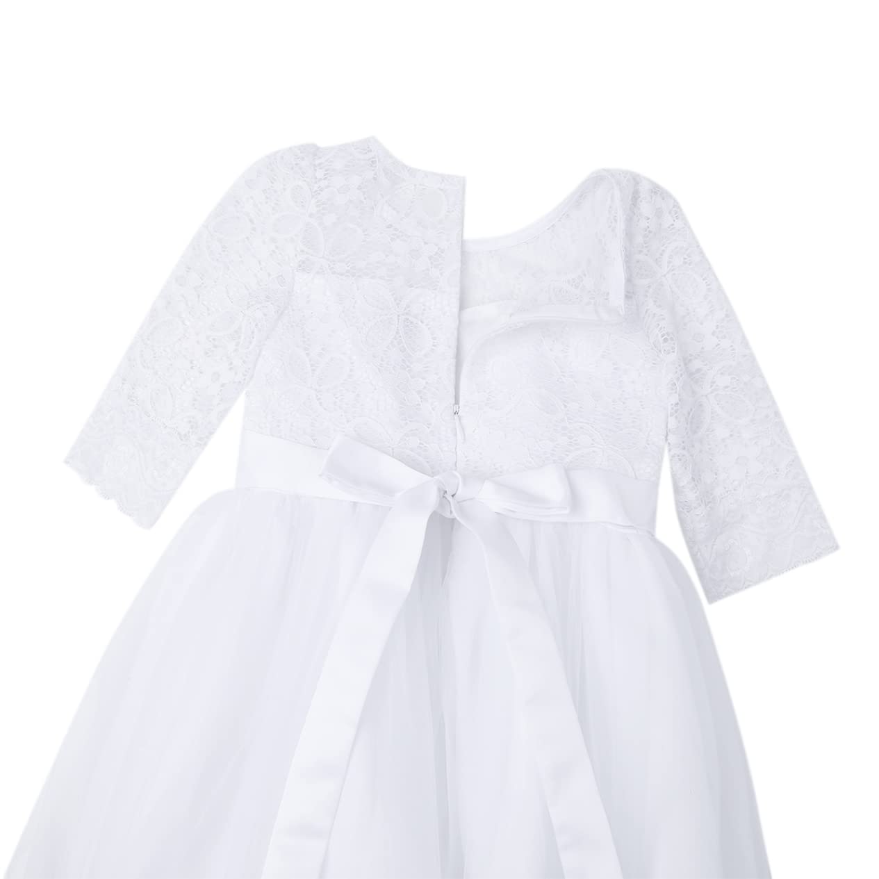 Kids Flower Girls Dress - Princess Floral Lace Wedding Bridesmaid Dress for Prom, Pageant & Ball Gown | Perfect for Weddings, Parties & Dance Performances