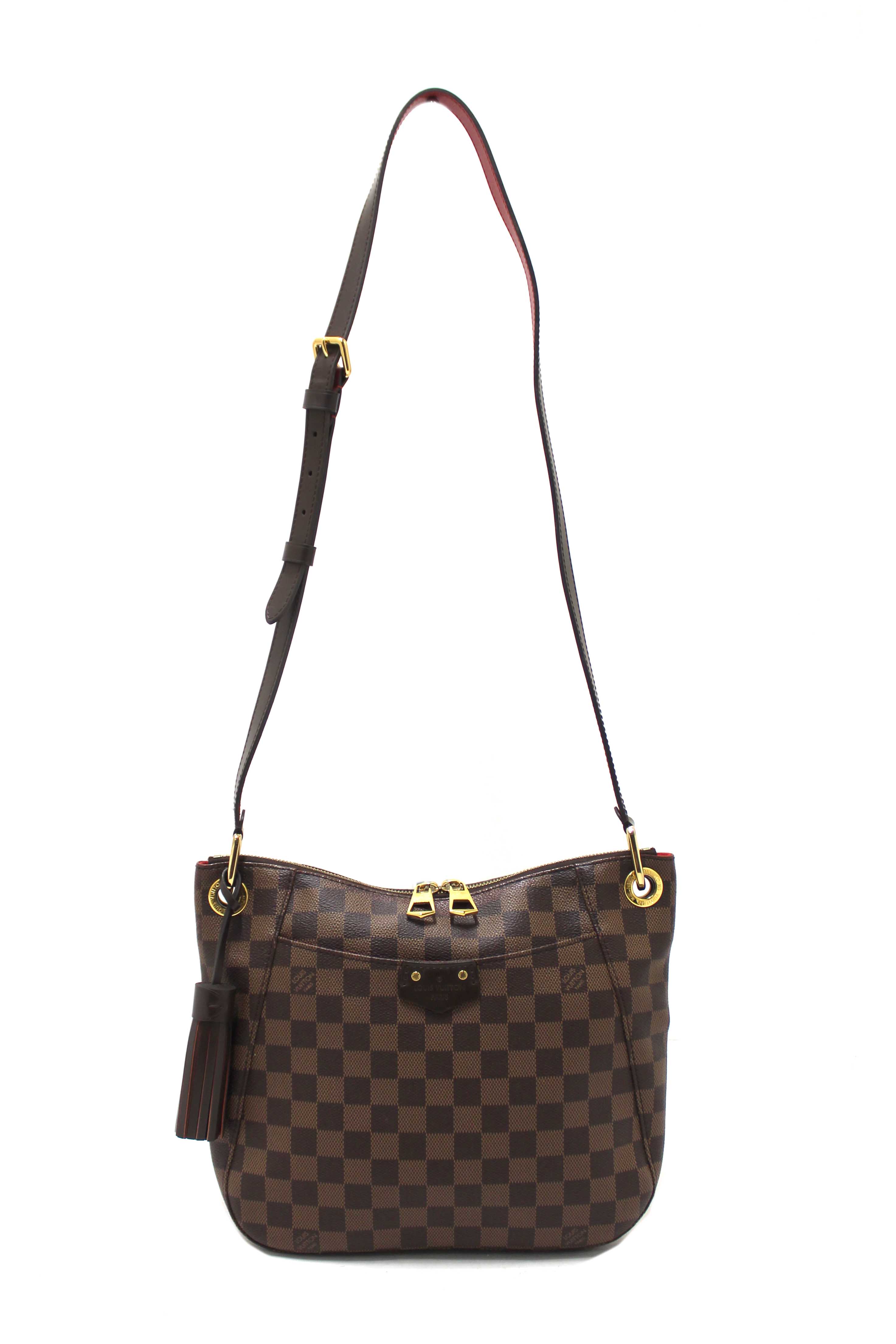 Authentic Louis Vuitton Damier Ebene South Bank Besace Messenger Bag for Women - Luxury Crossbody Bag for Travel, Work & Everyday Use