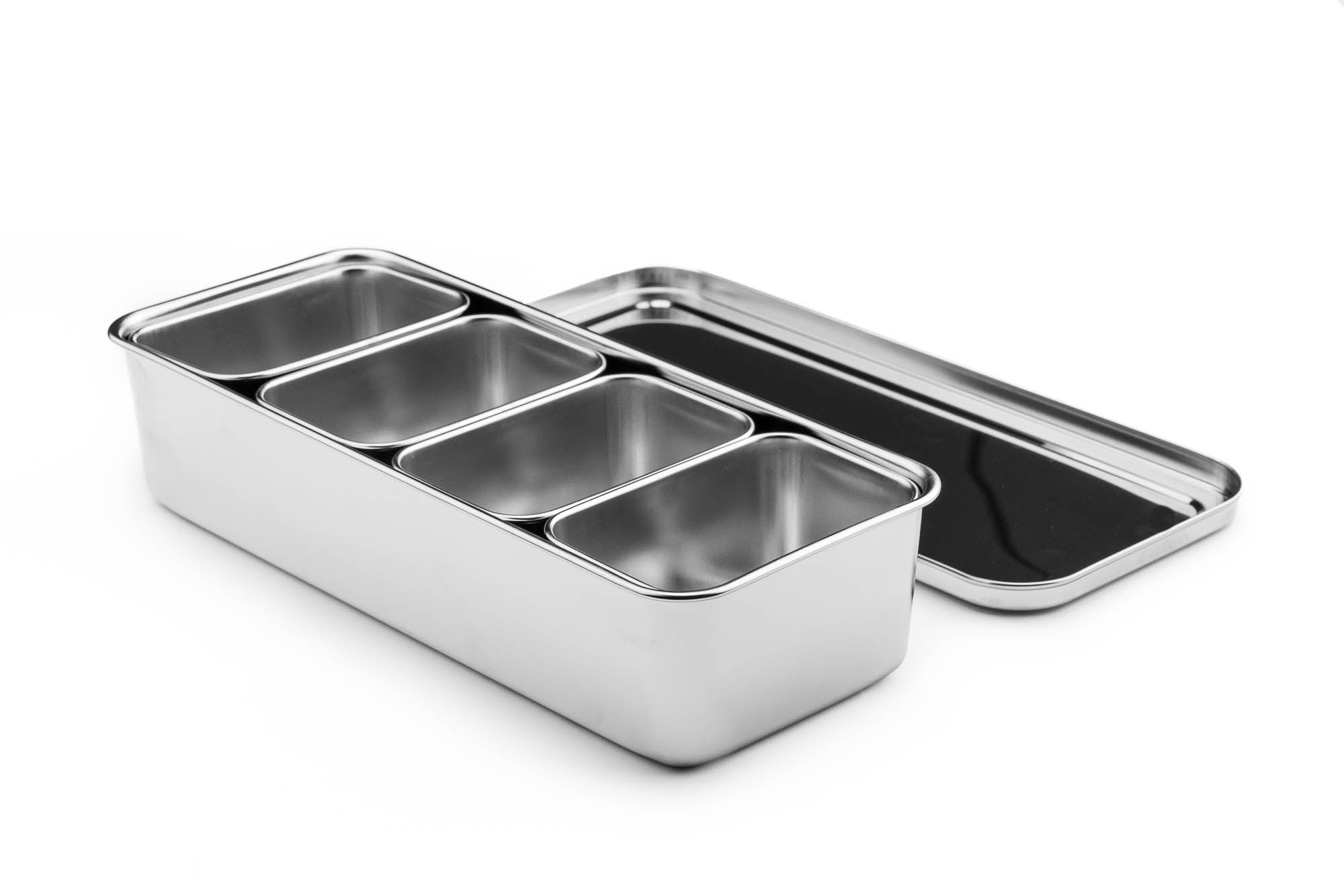 Premium Stainless Steel Yakumi Mini Frying Pan with 4 Compartments - Perfect for Cooking Eggs, Pancakes & Small Portions in Kitchens & RVs