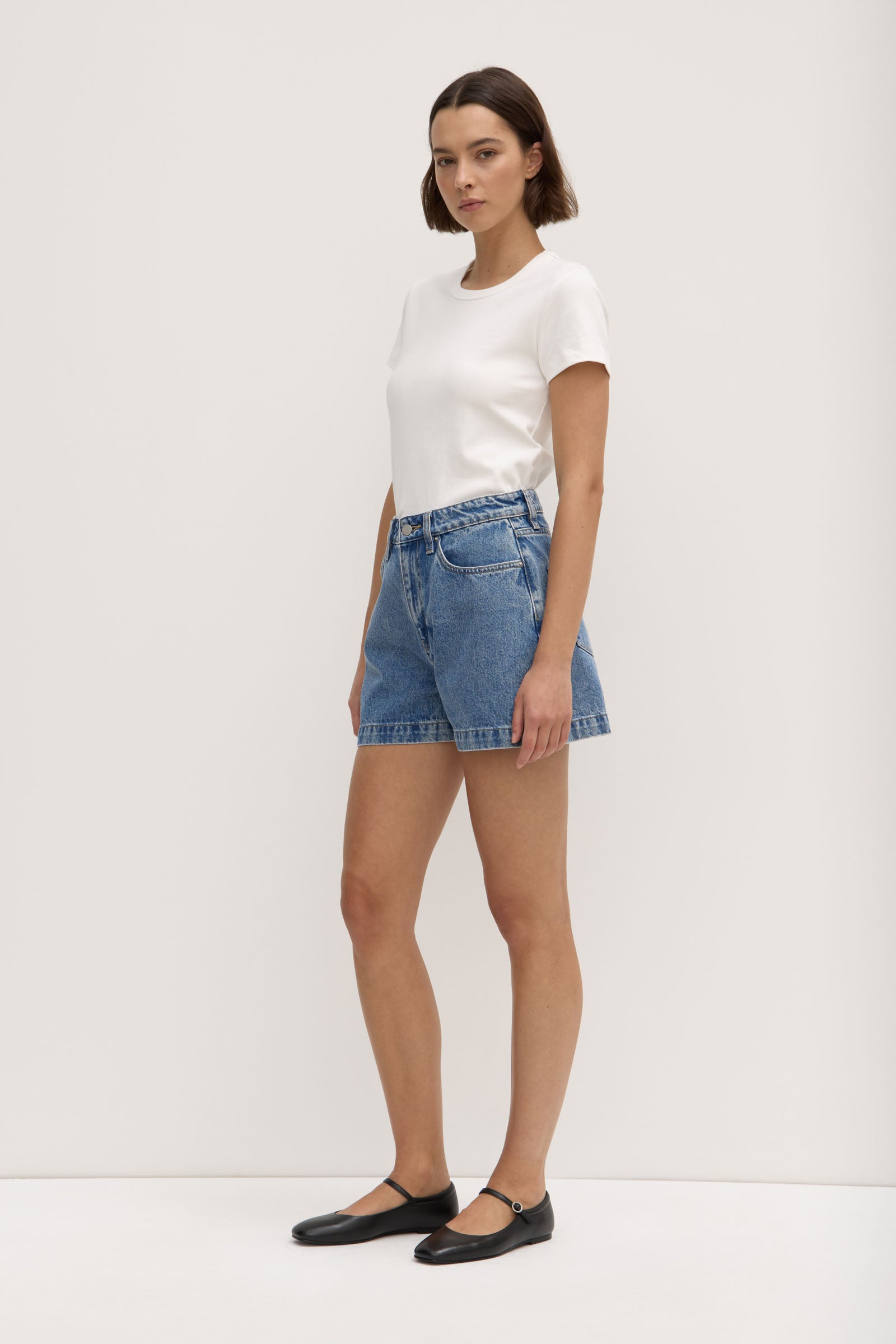Stylish Boxy Denim Shorts for Women - High Waisted Distressed Denim Shorts with Pockets - Perfect for Summer Outfits, Beach Vacations & Casual Wear