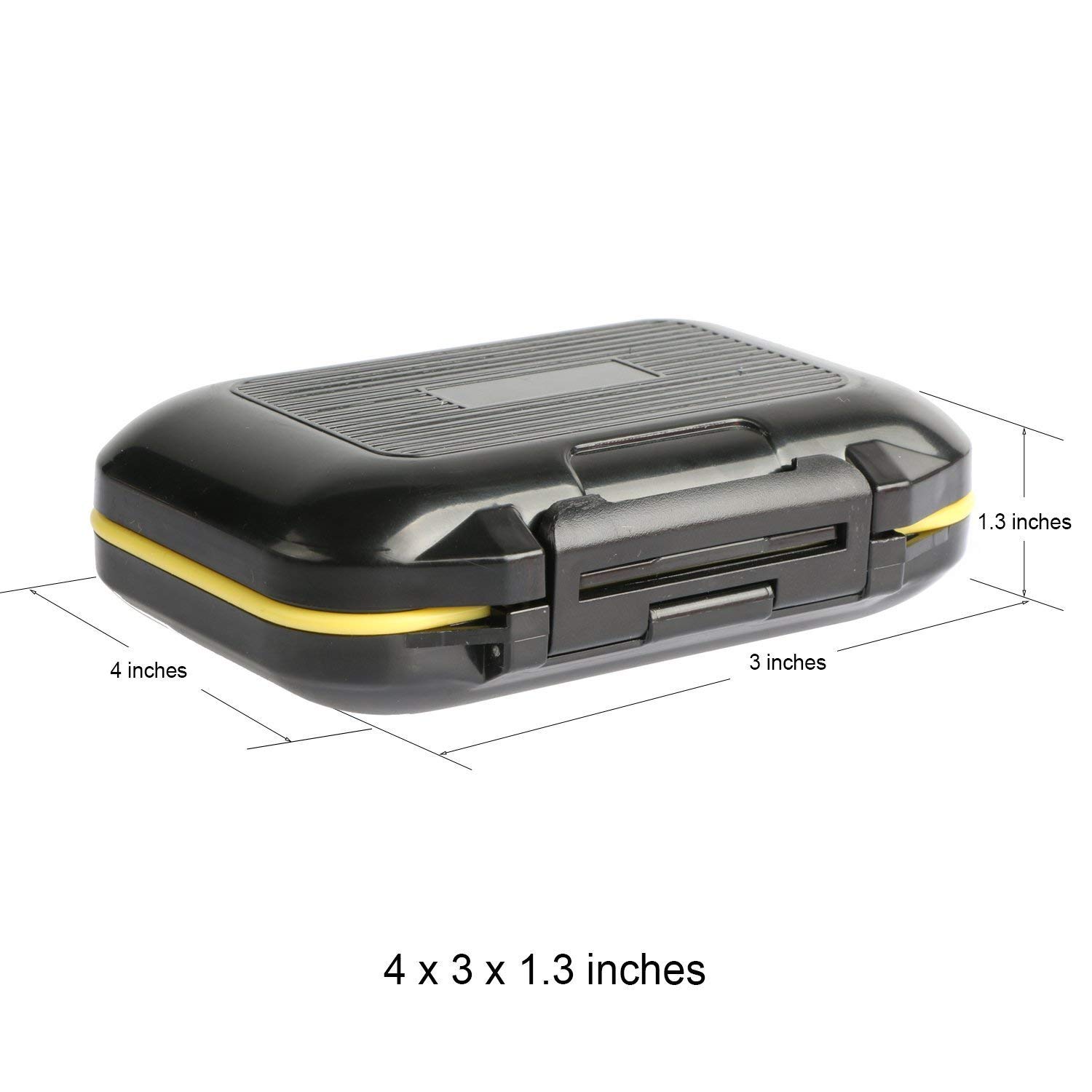 Waterproof Portable Fishing Tackle Box Organizer - Plastic Storage for Lures, Hooks & Beads - Compact Utility Box for Trout Fishing & Jewelry Storage (Great for Outdoor Trips & Craft Organization)