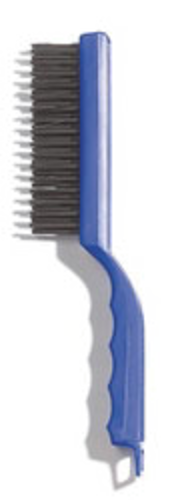 Carlisle 11 1/2 Inch Scratch Brush - Heavy Duty Cleaning Brush for Grills, Pans & Stovetops - Perfect for Kitchen, BBQ & Outdoor Cooking Cleaning