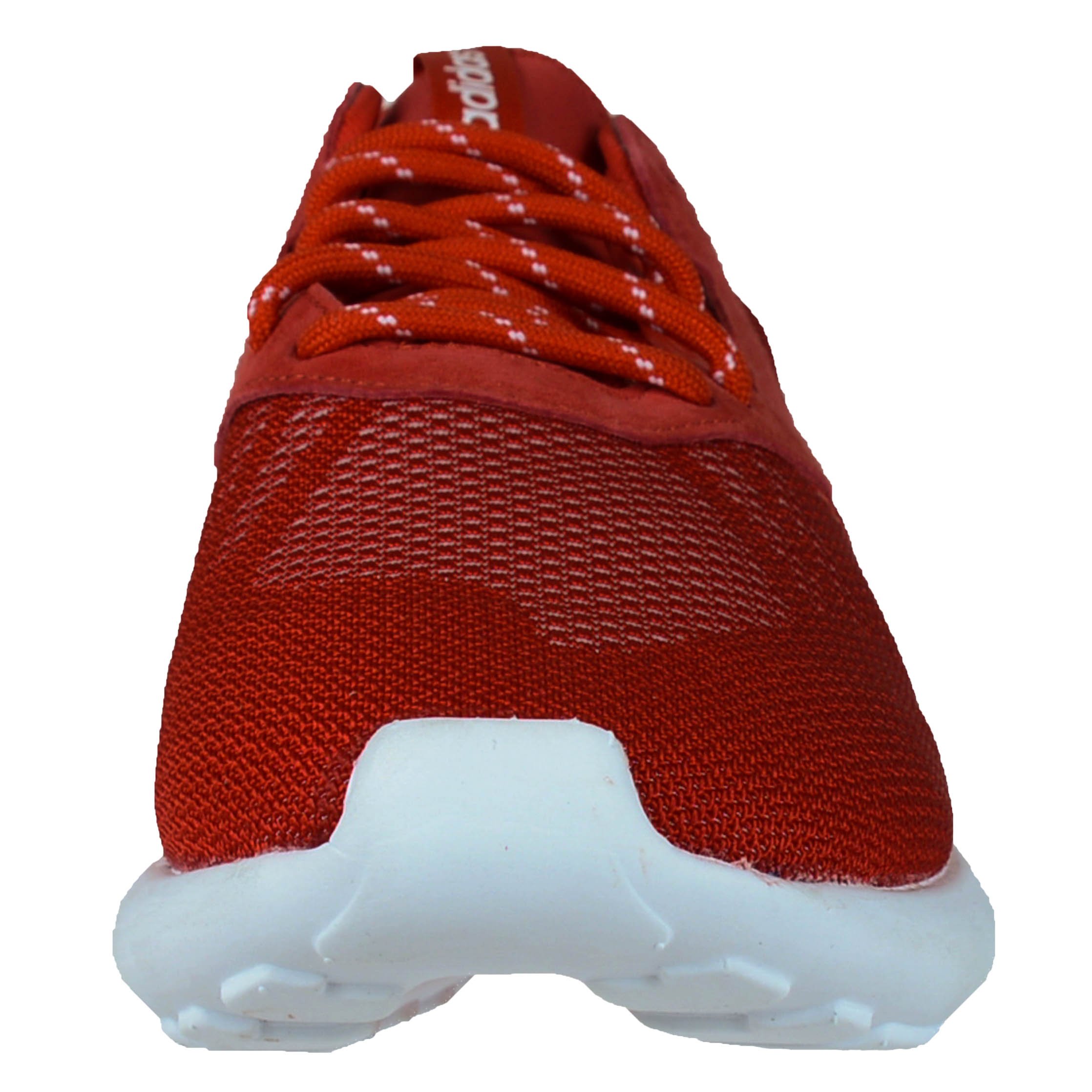 adidas Tubular Runner Weave Red Running Shoes for Men - Lightweight & Breathable Sneakers for Jogging, Gym Workouts & Casual Wear