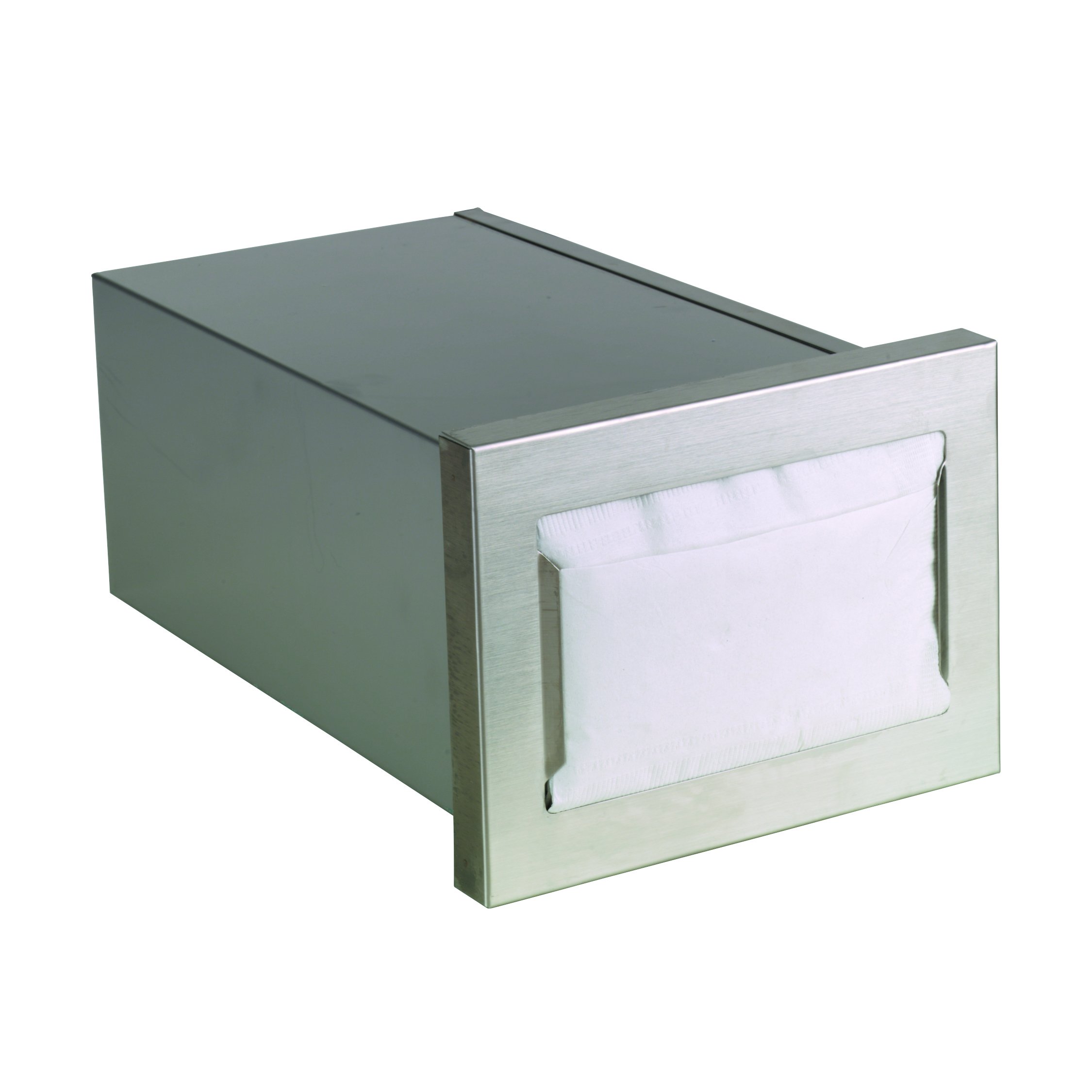 Stainless Steel Built-In Napkin Dispenser for Restaurants - CMND-1 Model | 5-1/4