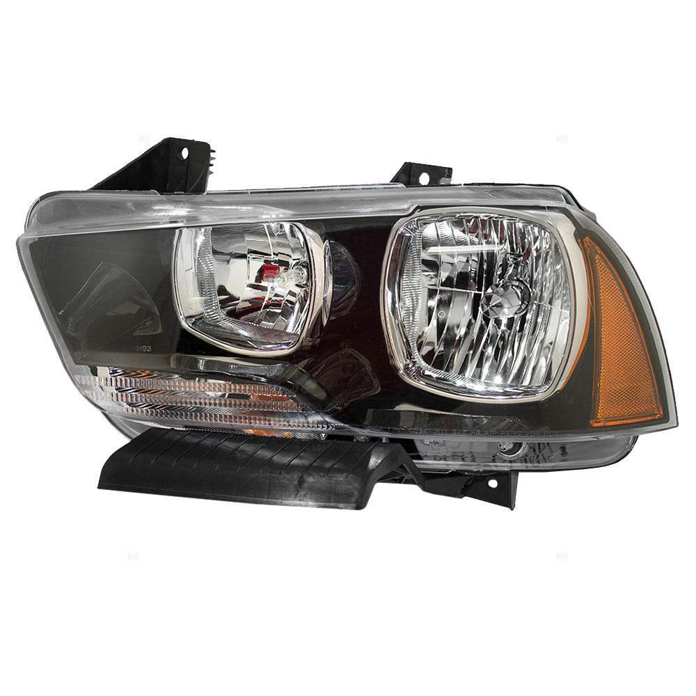 DEPO 2011-2014 Dodge Charger Headlight Assembly - Driver Side Left Hand (LH) Replacement Part #57010411AE CH2502232 - Perfect for Night Driving & Auto Repair
