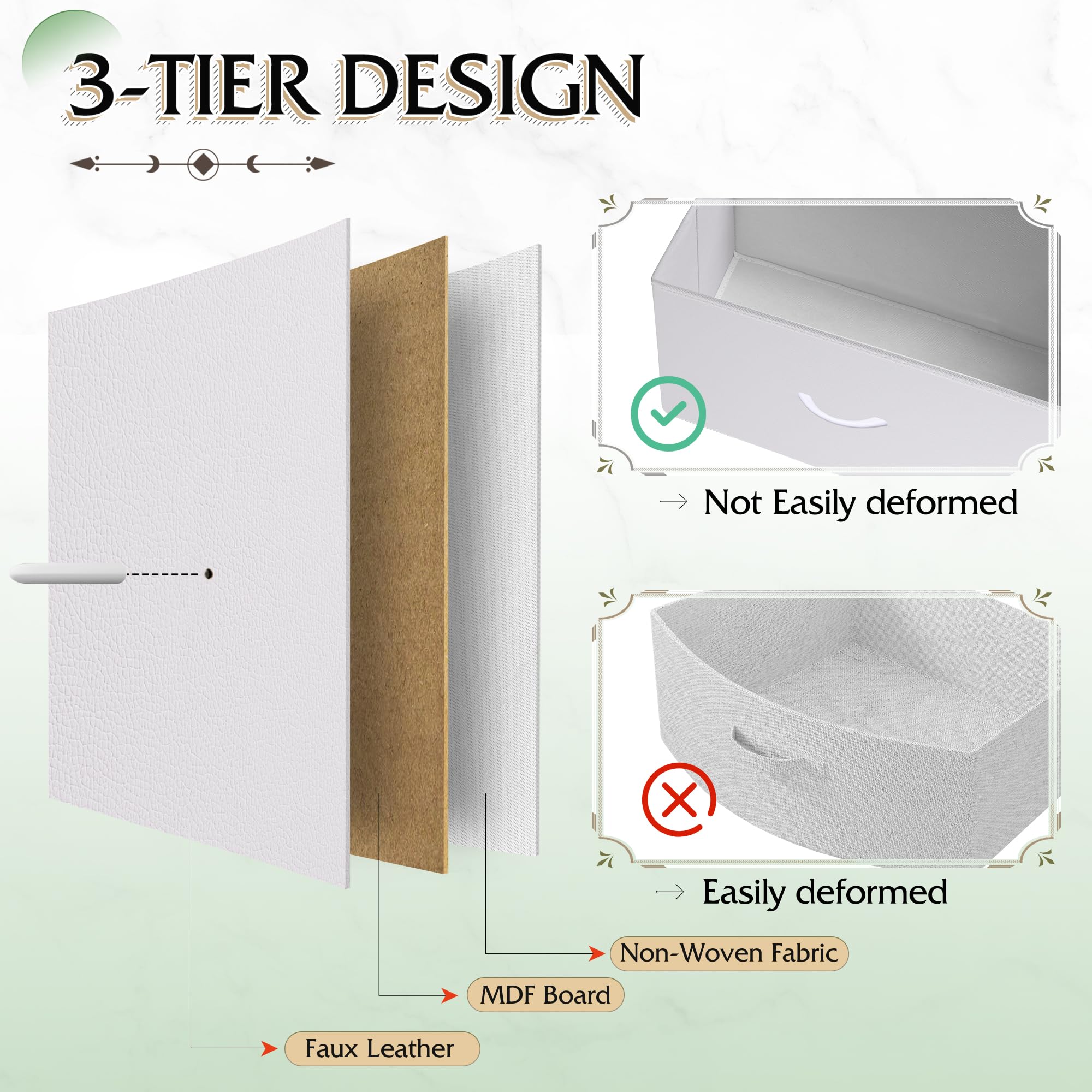 WLIVE 9-Drawer Fabric Dresser with Wood Top & Steel Frame - Tall Storage Tower Organizer for Bedroom, Closet, Hallway - Includes Easy Pull Handles & Fabric Bins - Perfect for Small Space Organization, Kids Room Storage & Home Decor (White)