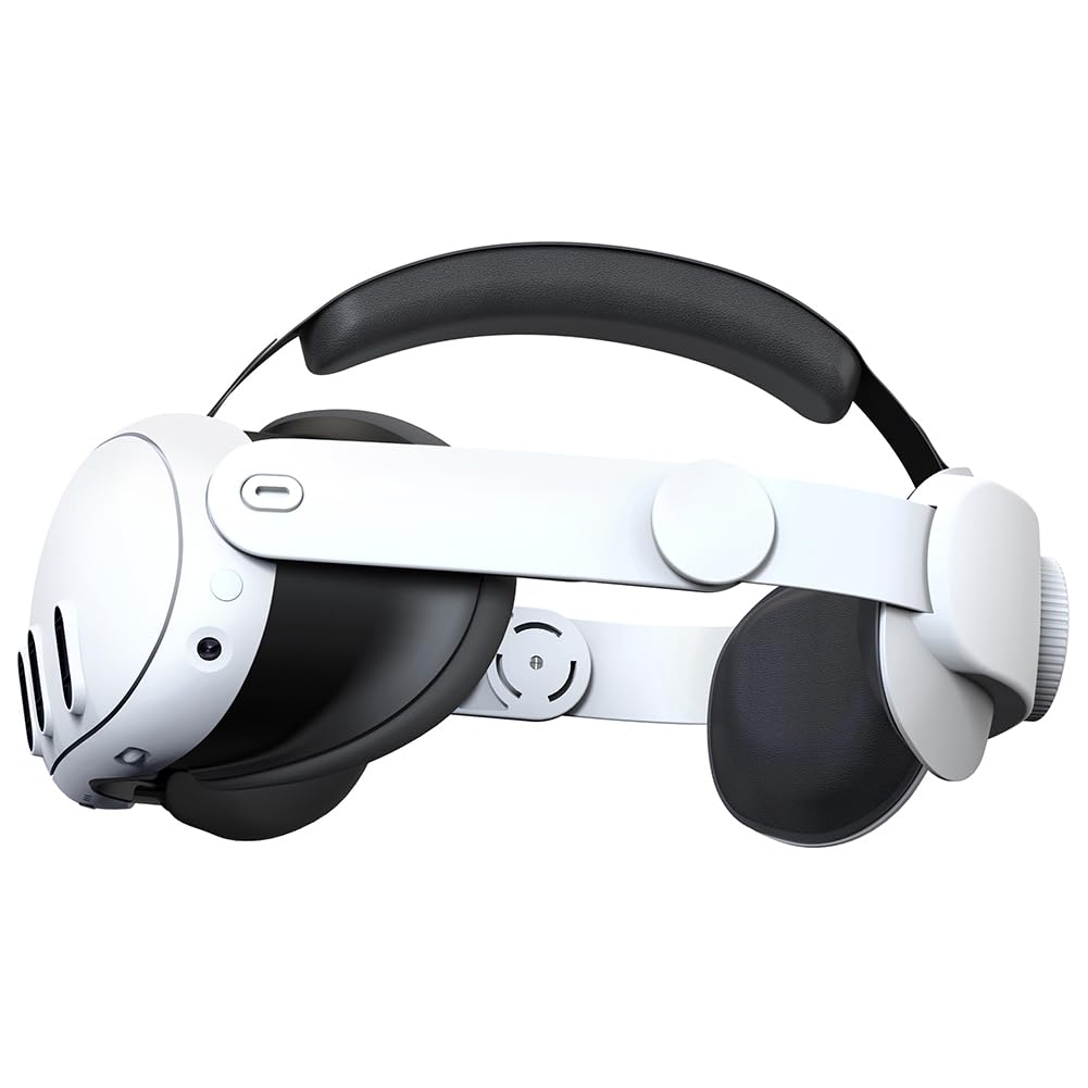 Balanced Pressure Head Strap for Meta Quest 3 - Adjustable & Detachable Anti-Choking Design | Comfortable VR Headset Accessory for Gaming & Virtual Reality Experiences