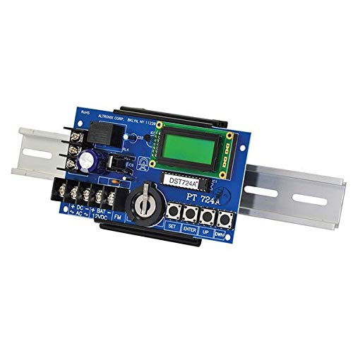 ALTRONIX DPT724A DIN Rail Mount Timer - 12/24V AC/DC Annual Timer for Industrial Automation & Electrical Control Panels