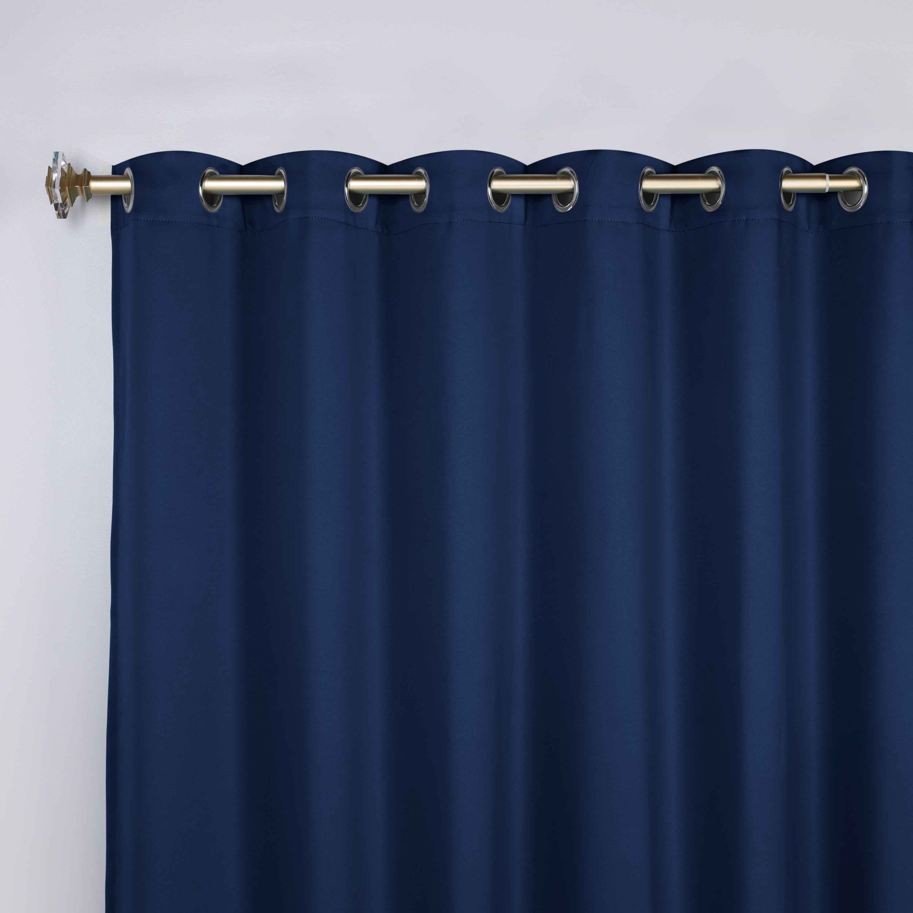 Classic Modern Solid Blackout Curtain Panels - Set of 2 for Bedroom & Living Room - Light Blocking Thermal Insulated Window Drapes for Home Decor