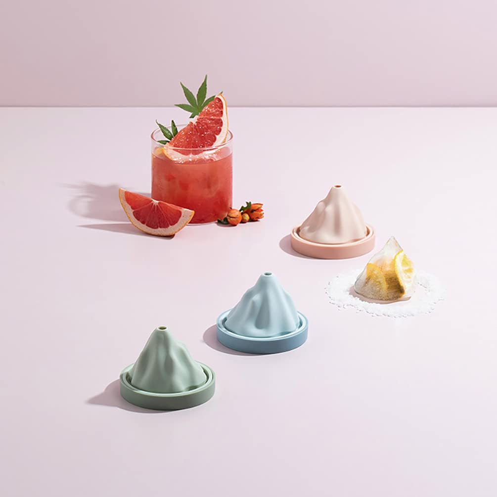 3Pcs Reusable Silicone Snow Cube Molds - Crushed Ice Cube Tray for Whiskey Cocktails, Cold Drinks & Home Bar Accessories - Perfect for Kitchen, Dining & Party Use