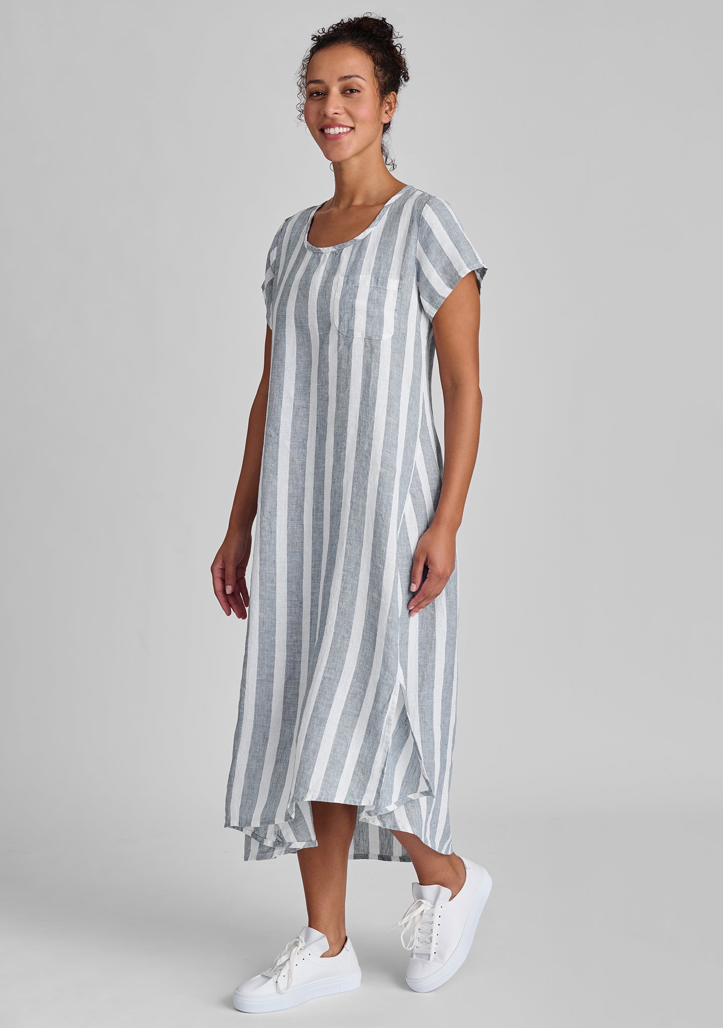 Stylish Linen Shift Dress for Women - Comfortable Stretch Top & Flowy Fit - Perfect for Summer, Beach, Office & Casual Outings