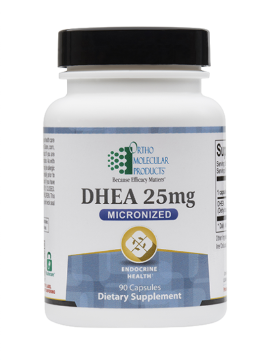 Ortho DHEA 25mg Supplement - 90 Capsules for Hormone Balance, Energy & Vitality - Supports Adrenal Health & Anti-Aging - Perfect for Men & Women Over 40
