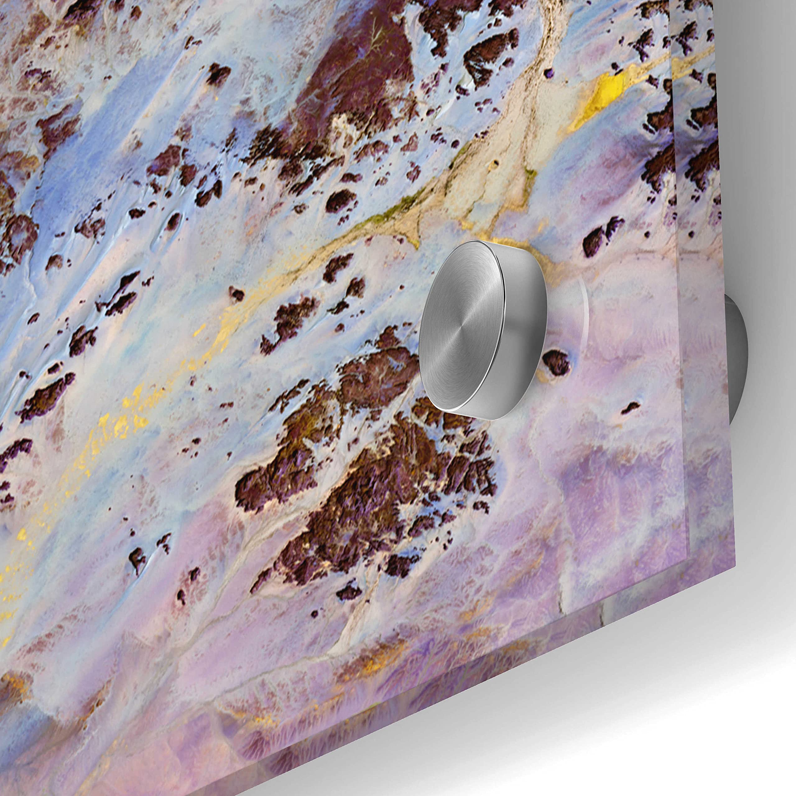 Earth as Art: Storm Amid the Calm - 36x36 Inch Modern Acrylic Glass Wall Decor - NASA-Inspired Landscape Painting for Living Room, Office & Bedroom