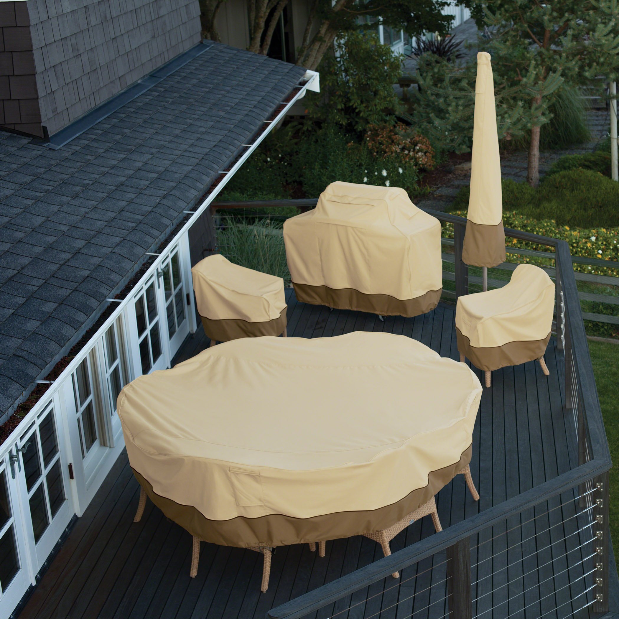 Classic Accessories Veranda 72 Inch A-Frame Swing Set Cover - Water-Resistant Outdoor Protection for Patio, Garden, and Backyard