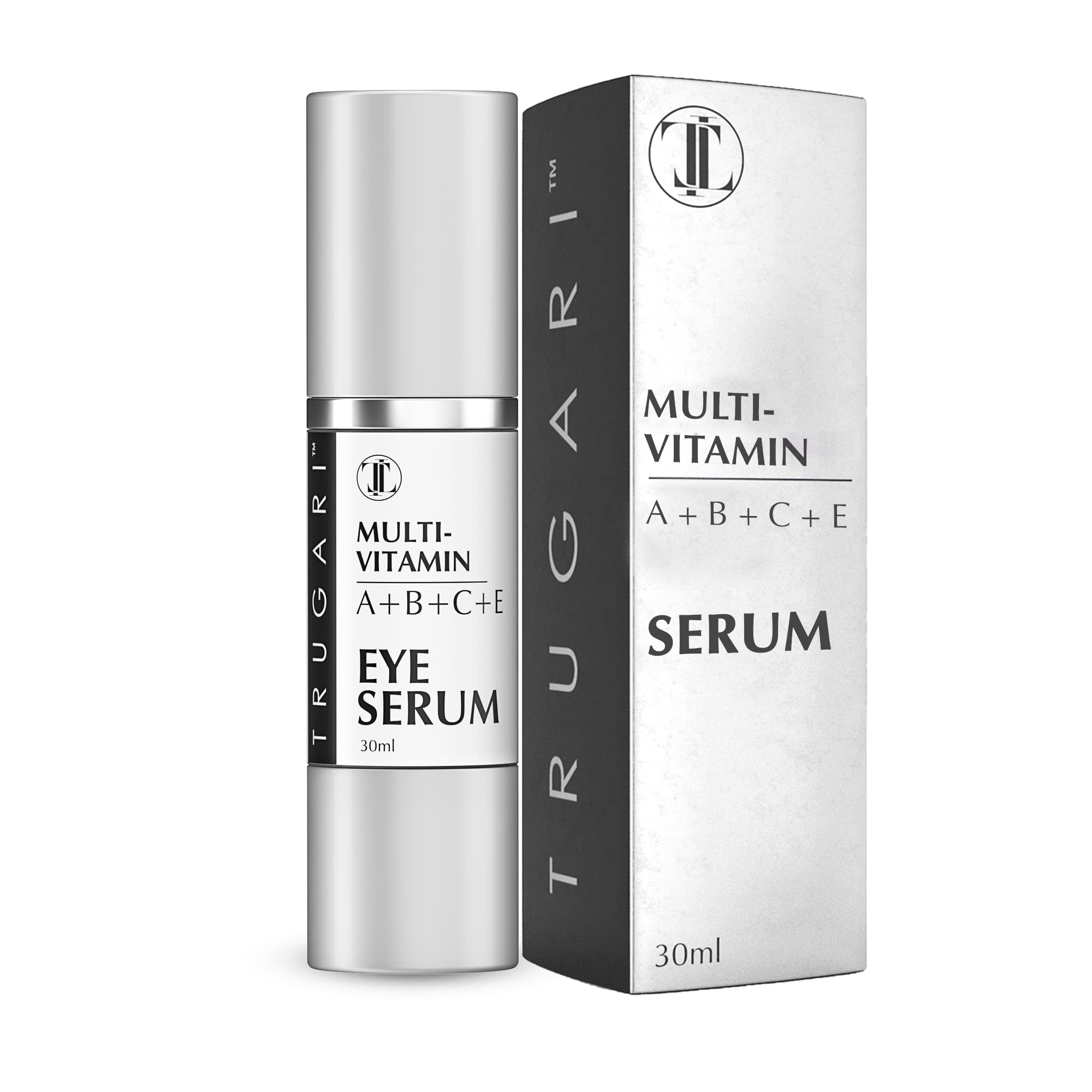 Multi-Vitamin Eye Serum with Vitamins A, B, C & E - Dark Spot Corrector for Face & Under Eyes - Anti-Aging Treatment for Fine Lines, Wrinkles & Age Spots - 30ml - Perfect for Nighttime Skincare Routine & Daily Anti-Wrinkle Care