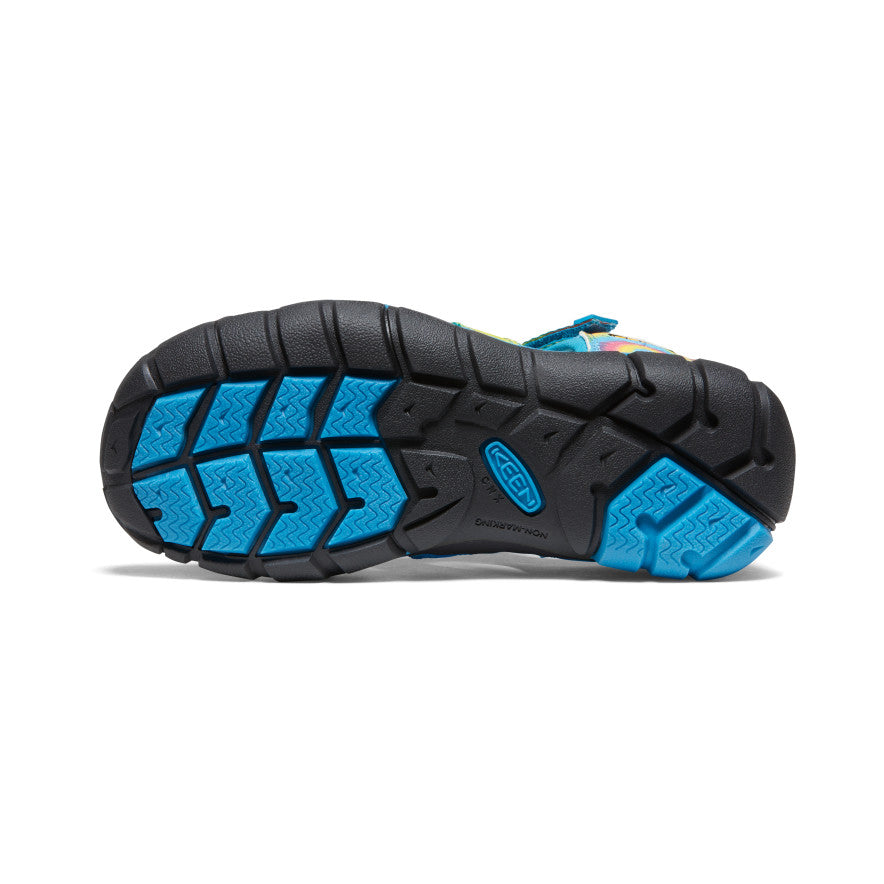 Seacamp II CNX Water Shoes for Big Kids - Vivid Blue & Original Tie Dye | Lightweight Quick-Dry Beach Shoes for Boys & Girls | Perfect for Swimming, Surfing & Summer Water Activities