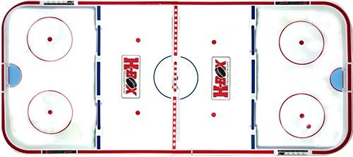 Universal Youth Box Hockey Game Set with Fiberglass Sticks & Real Puck - Perfect for Indoor Gym Class & Backyard Play