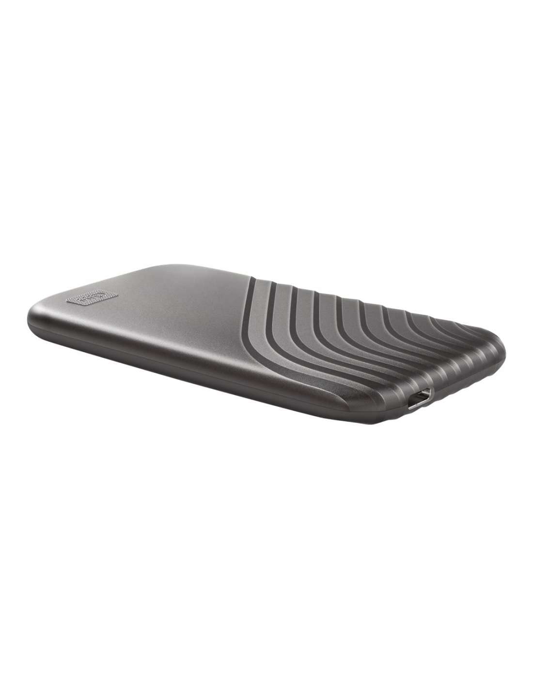 WD 500GB My Passport SSD Portable External Hard Drive - Ultra Fast 1050MB/s, USB 3.2 Gen 2 & USB-C Compatible, Shock-Resistant Gray SSD for Mac, PC, Laptop - Perfect for Gaming, Photography & Backup Storage