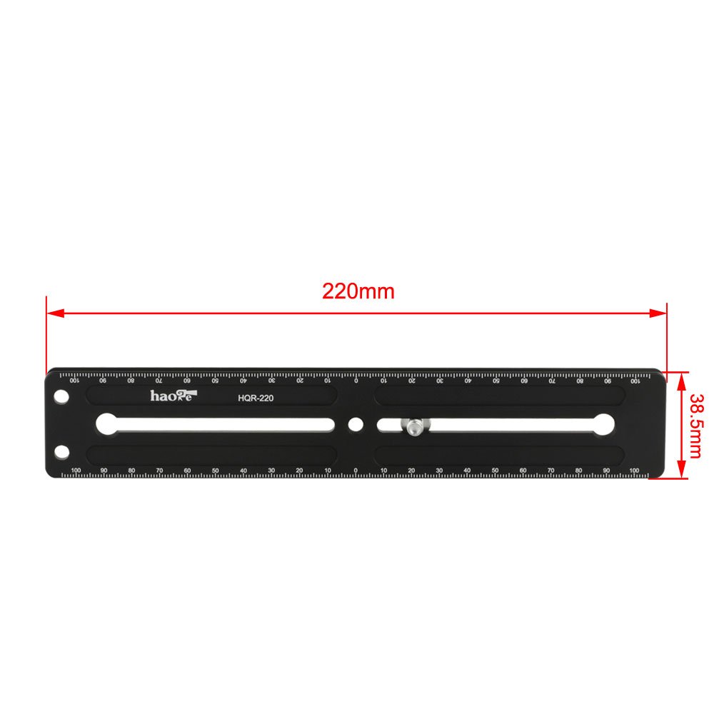 Haoge Quick Release Vertical L Plate Nodal Slide Set for Panoramic Photography - Compatible with Arca Swiss Tripod Ball Heads - Perfect for Landscape, Architecture, and 360° Panorama Shooting