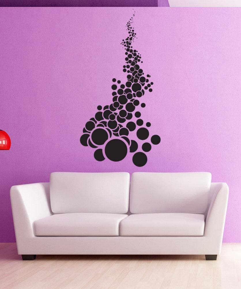 Vinyl Wall Decal Sticker - Falling Circles Design #1303 | Removable Home Decor for Bedroom, Living Room & Nursery