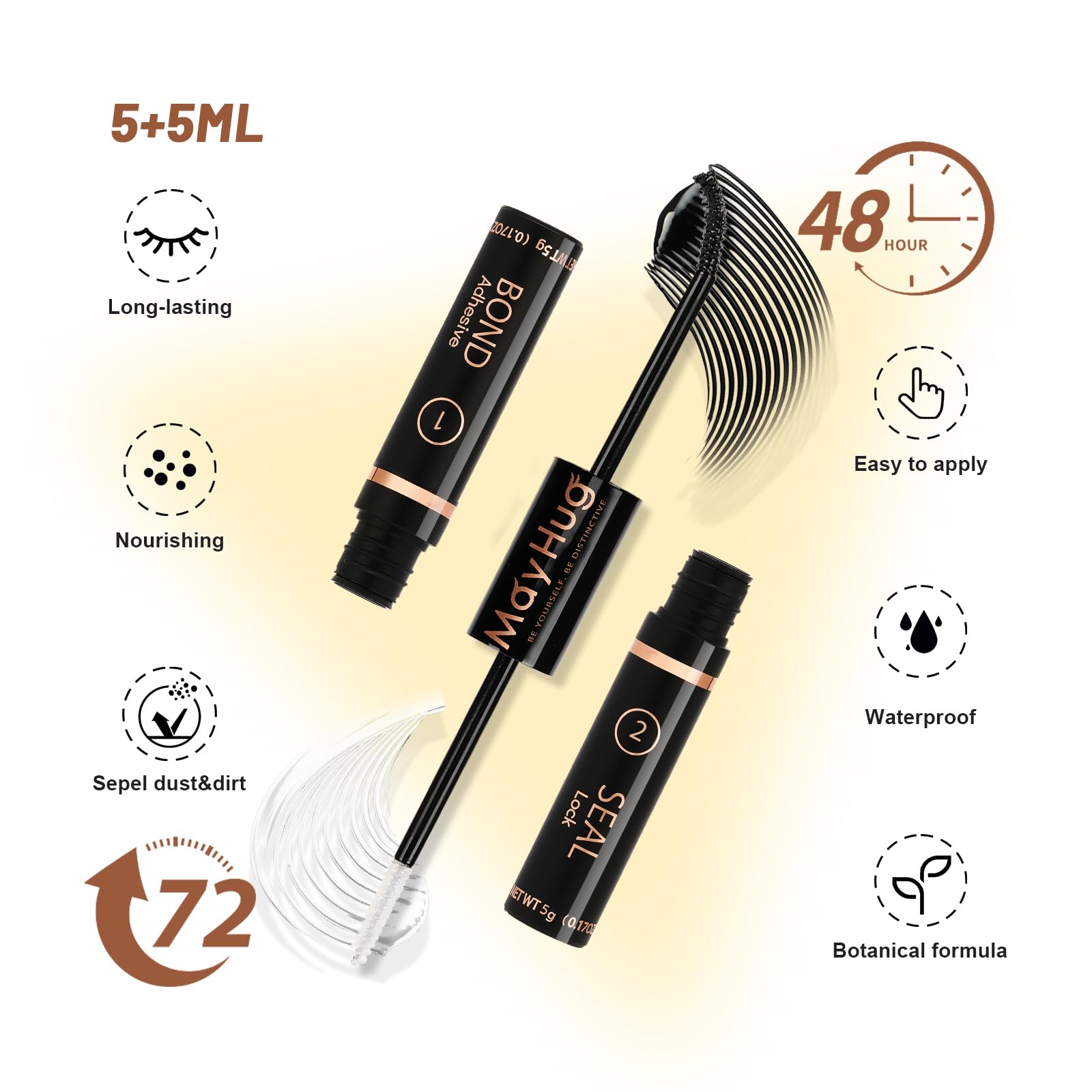 Professional DIY Eyelash Extension Kit - 280pcs Wispy Natural Cluster Lashes (D Curl 8-15mm Mix) for Home Use | 30D+40D Individual Lash Extensions | Perfect for Bridal, Party & Everyday Glam Makeup
