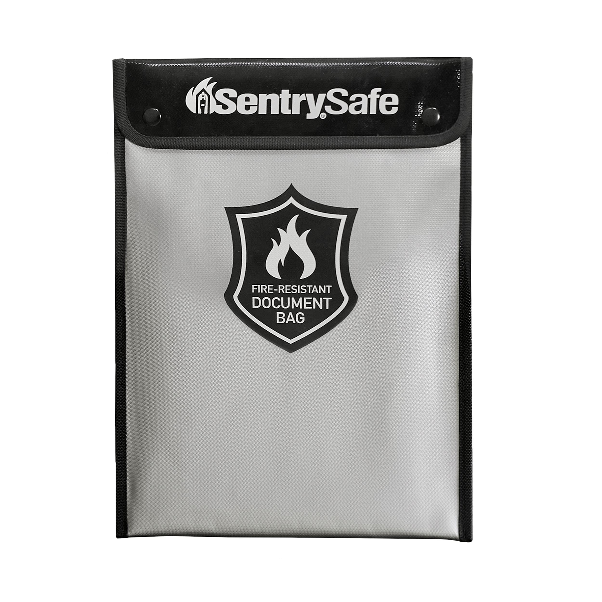 SentrySafe Fireproof Money Safe with Key Lock + Fire Water Resistant Document Bag - Secure Cash, Valuables & Important Papers at Home or Office