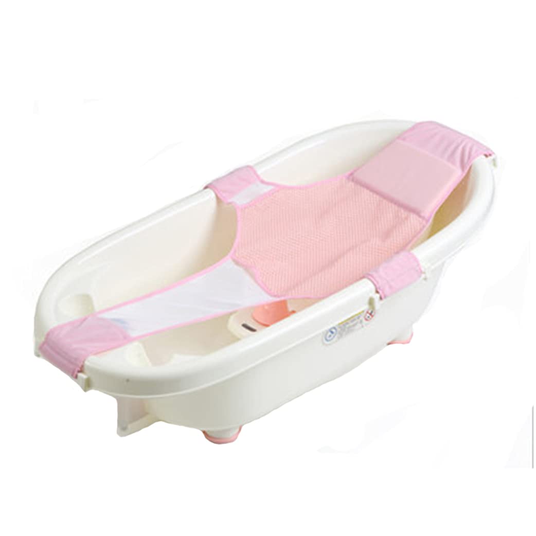 **Non-Slip Baby Bath Cushion Pad - Adjustable Newborn Bathtub Seat Support with Safety Net - Soft Infant Bathing Support for Shower & Tub - Perfect for Newborns & Toddlers (Bathtub Not Included)**    *(Use Case: Ideal for safe and comfortable baby baths at home, daycare, or travel.)*