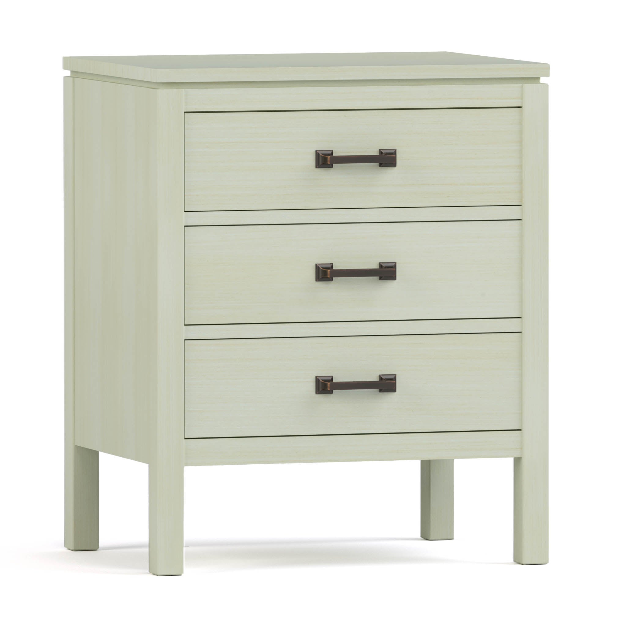 Dwyer 3-Drawer Nightstand - Modern Bedside Table with Storage for Bedroom, Living Room & Office - Wooden Night Stand with Smooth Gliding Drawers