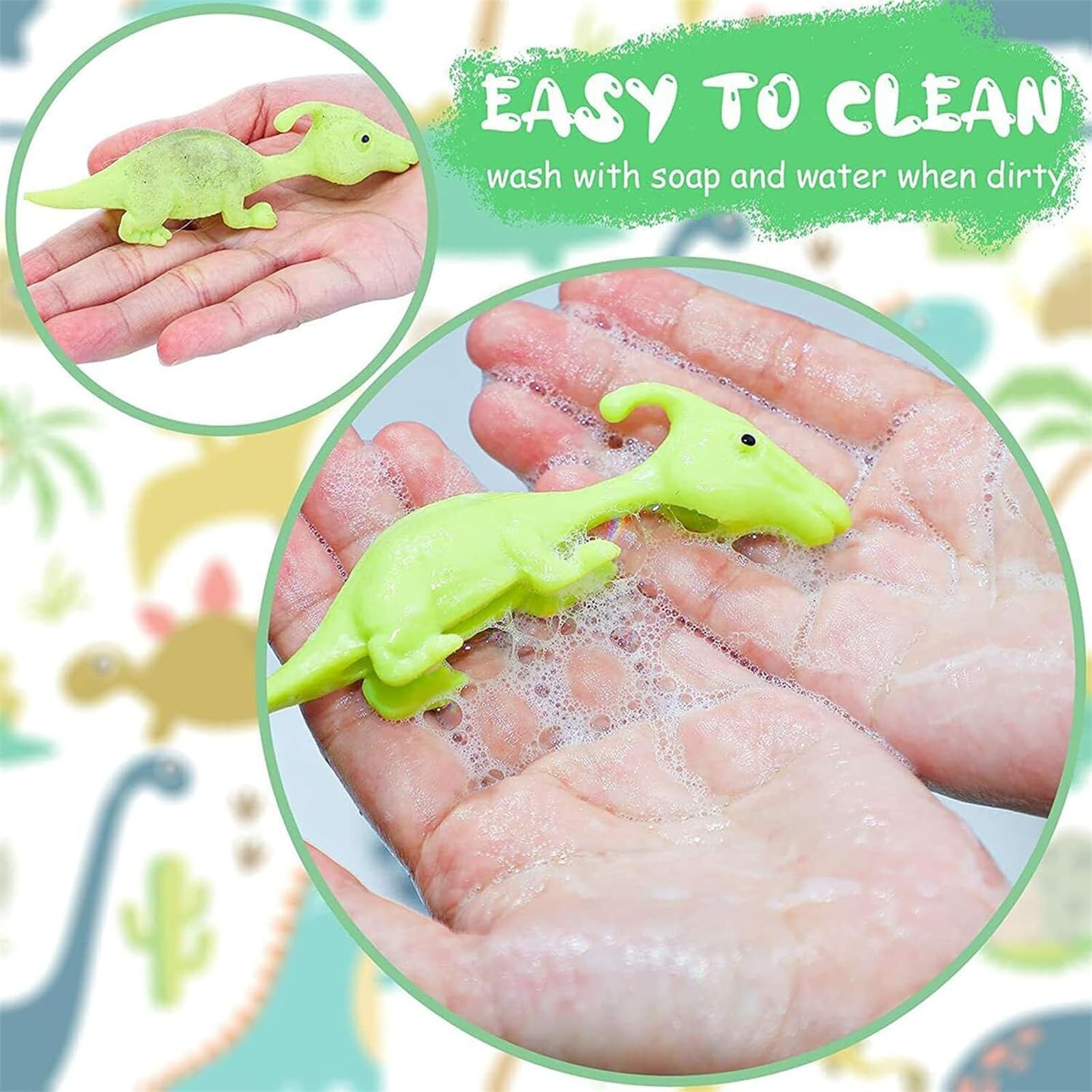 Stretchy Flying Dinosaur Finger Toys - 10PCS Sticky Slingshot Dino Toys for Kids, Fun Stretchable Dinosaur Catapult Game - Perfect for Outdoor Play, Birthday Parties & Stress Relief
