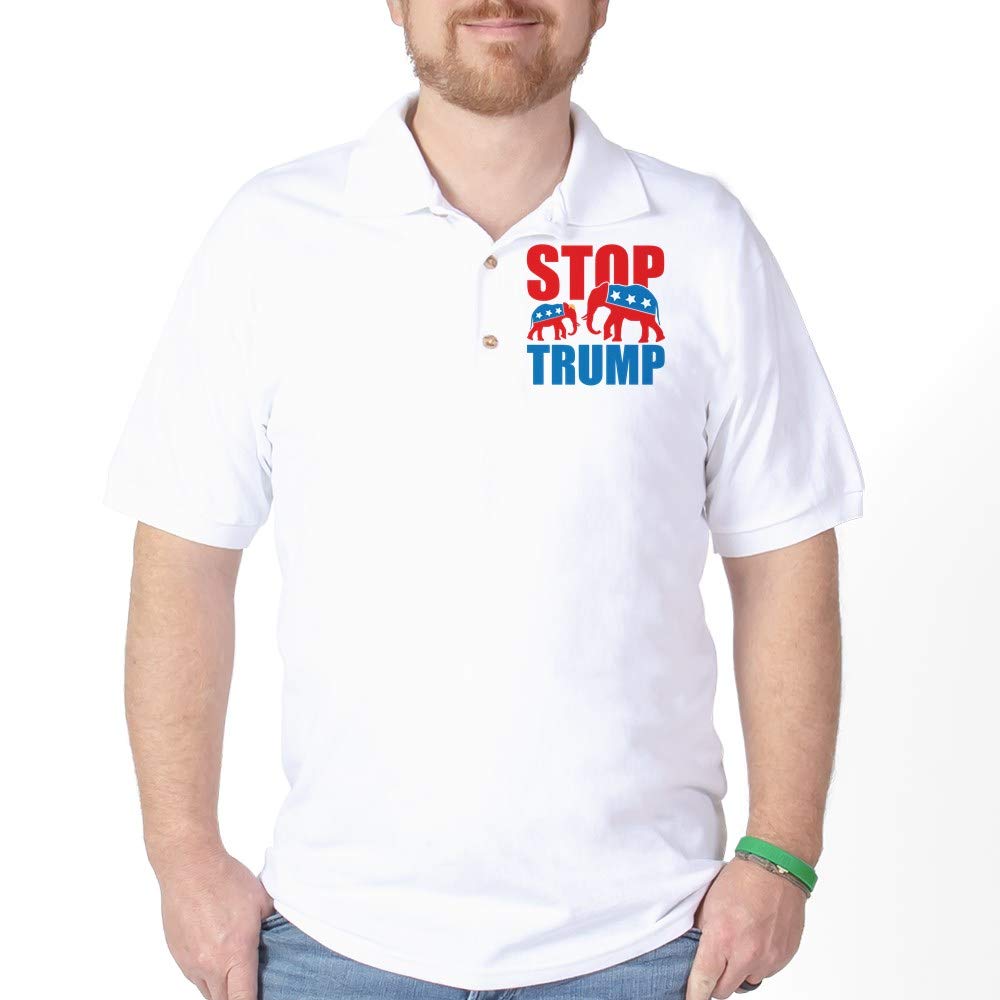 Stop Trump Golf Shirt - Funny Political Polo for Men & Women - Perfect for Golf Outings, Protests & Conservative Events