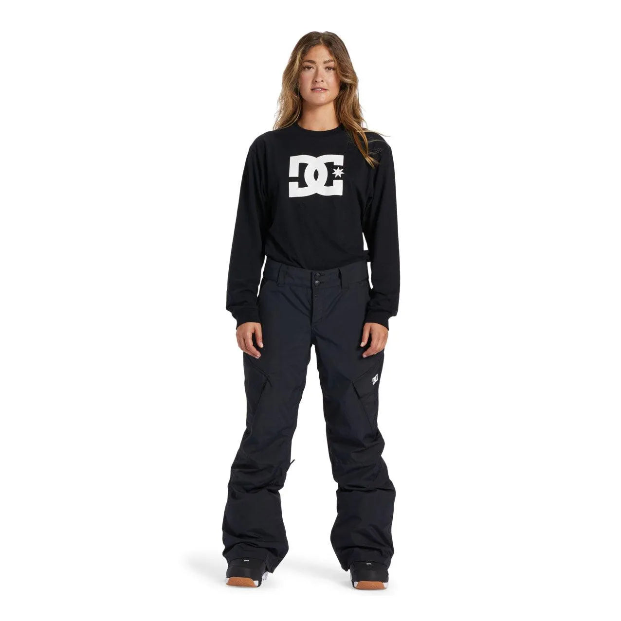DC Snow Nonchalant Women's Black Snowboard Pants - Waterproof & Insulated for Winter Sports & Outdoor Adventures