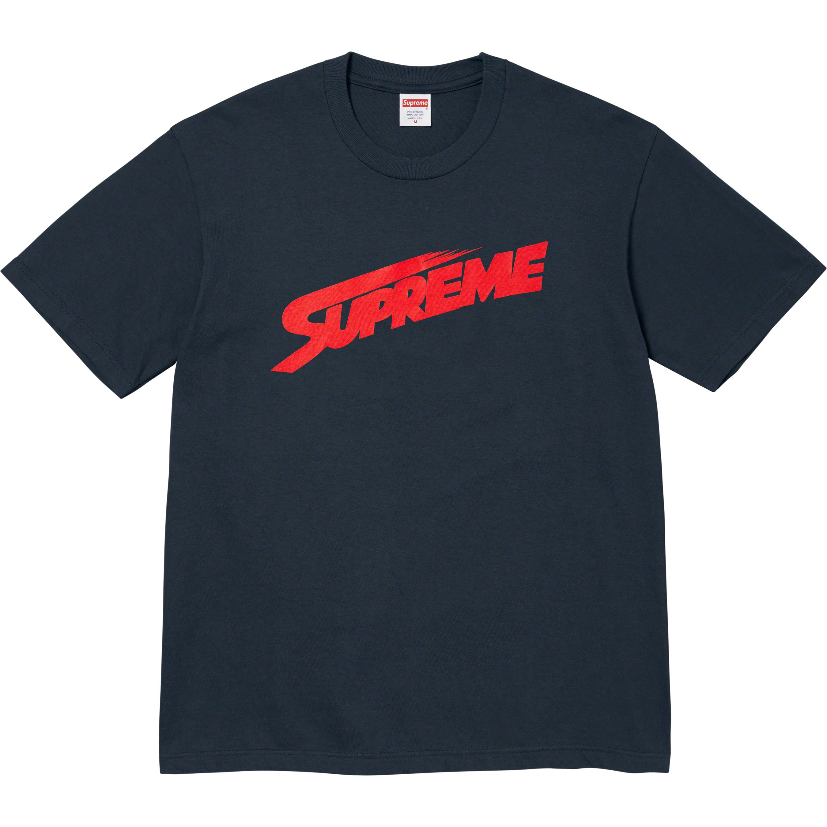 Supreme Mont Blanc T-Shirt for Men - Navy Blue Cotton Short Sleeve Tee - Streetwear Fashion & Casual Wear