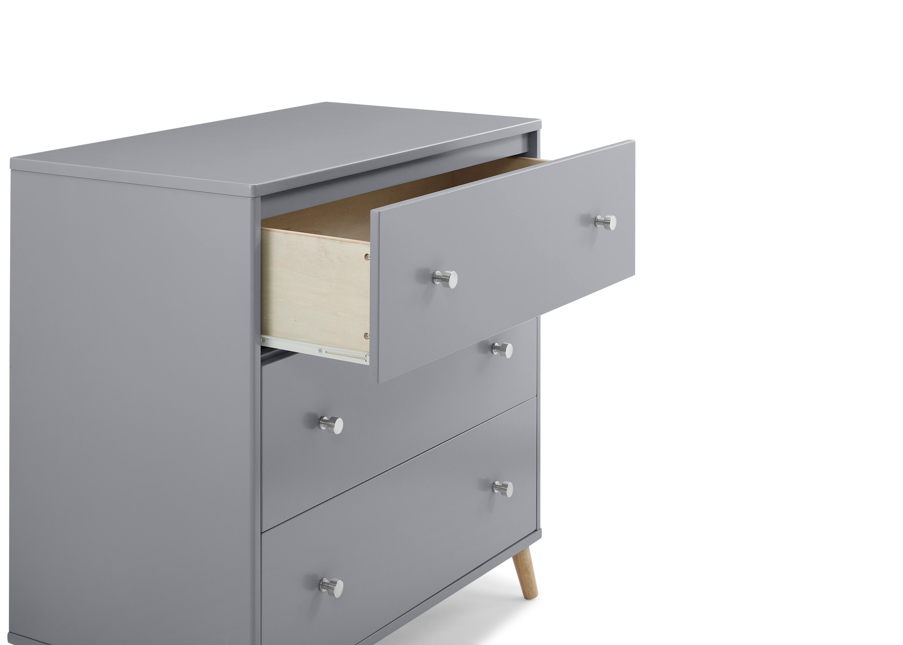 Jordan 3 Drawer Dresser - Modern Wooden Chest of Drawers for Bedroom Storage | Perfect for Clothes, Linens & Home Organization