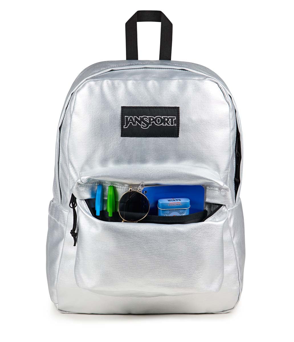 JanSport SuperBreak Plus FX Backpack - Lightweight Laptop Backpack for School & Travel, Surreal Shine Design - Perfect for College Students, Commuters & Daily Use