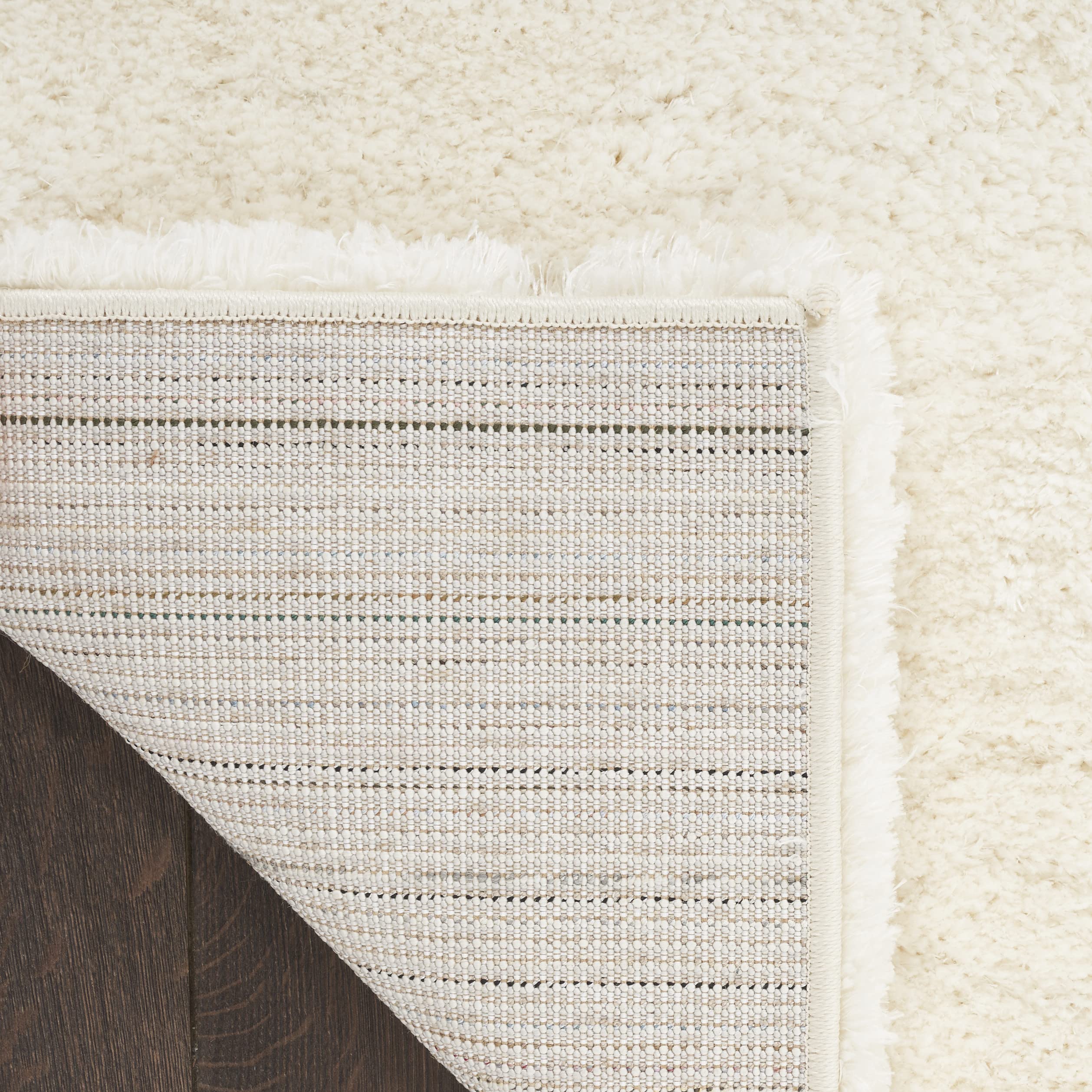 Nourison Luxurious Shag Ivory 5'3