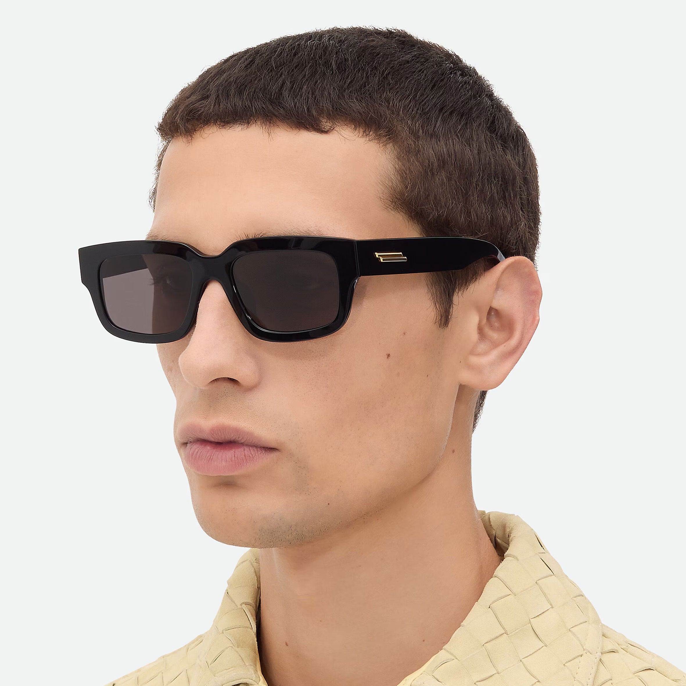 BV1359SA Ultra-Thin Square Asian Fit Sunglasses for Men & Women - Havana (G) Frame - Lightweight UV Protection - Perfect for Driving, Beach & Outdoor Activities