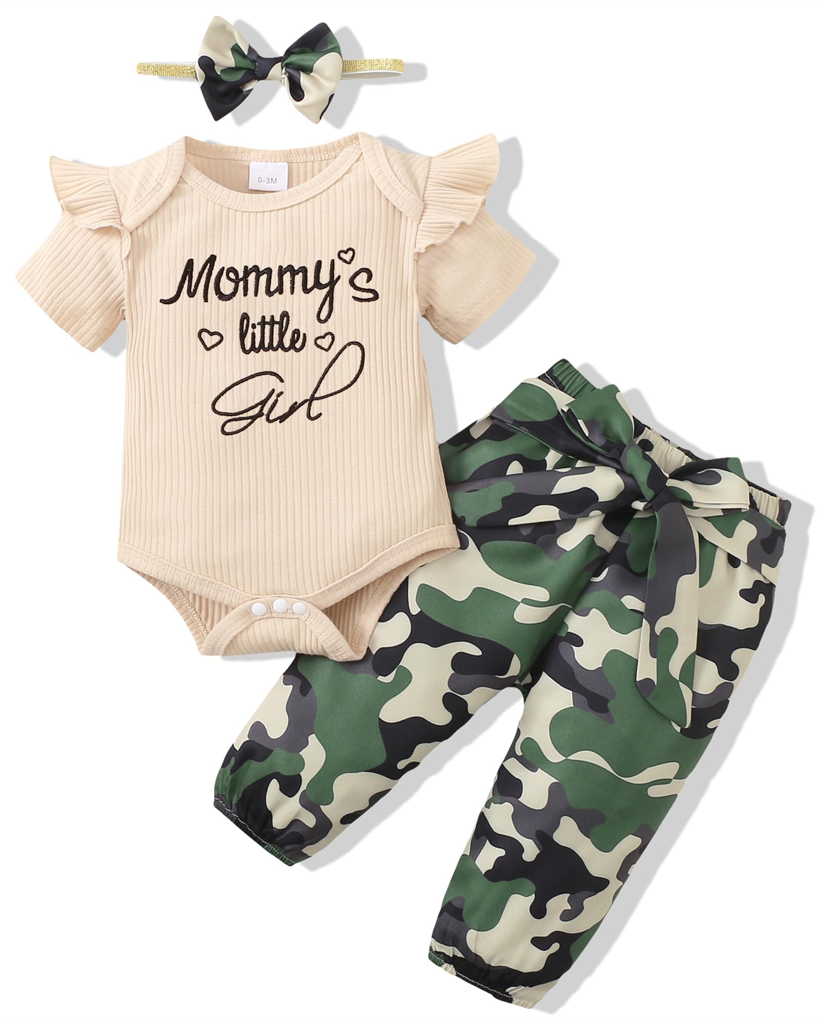 Adorable Newborn Baby Girl Clothes Set - Long Sleeve Romper & Pants Outfit for Fall/Winter | Soft Infant Girl Fashion for Photos, Parties & Daily Wear