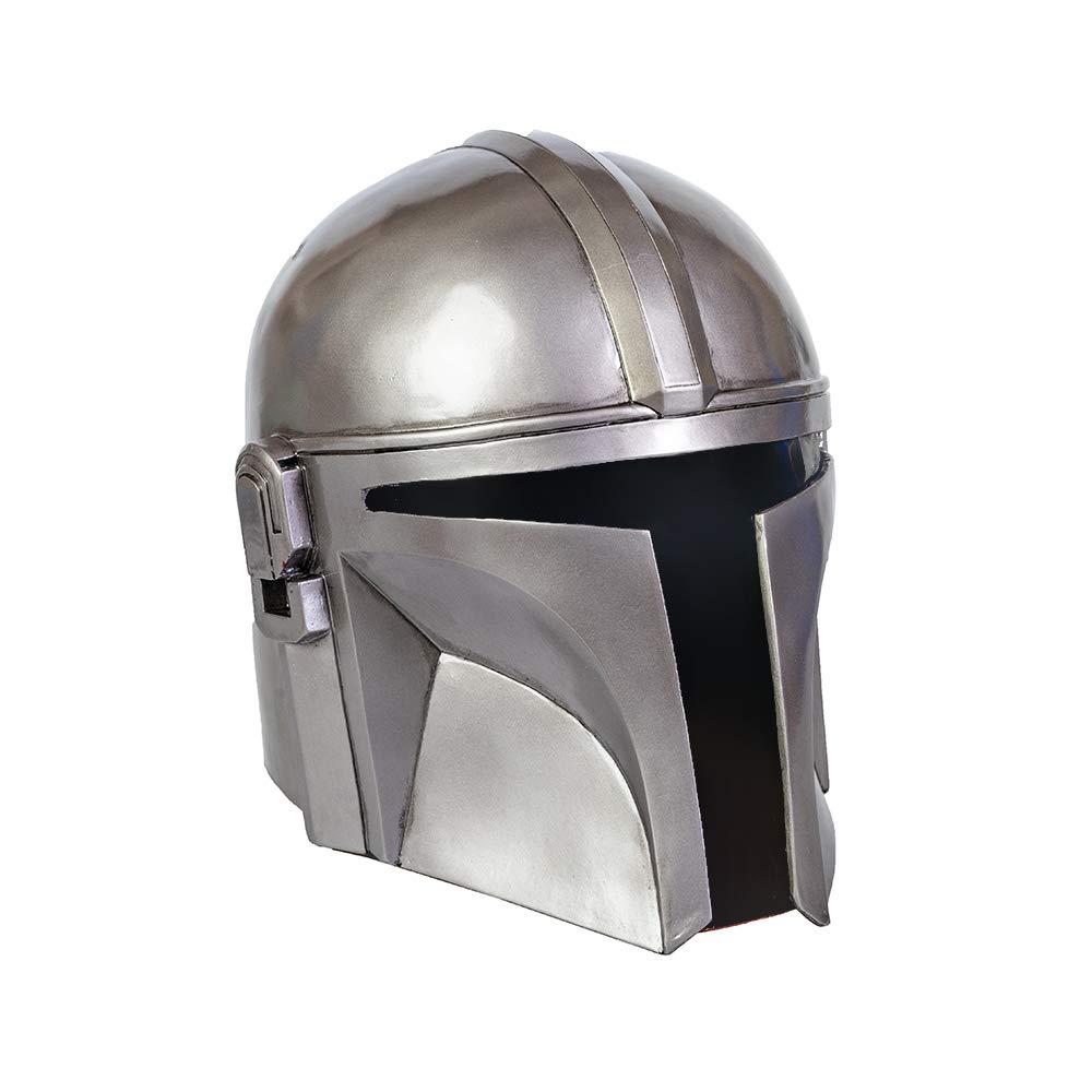 Deluxe Mandalorian Helmet - Full Head Resin Mask for Men, Star Wars Cosplay Costume Accessory & Collectible Replica - Perfect for Halloween, Comic Con & Themed Parties