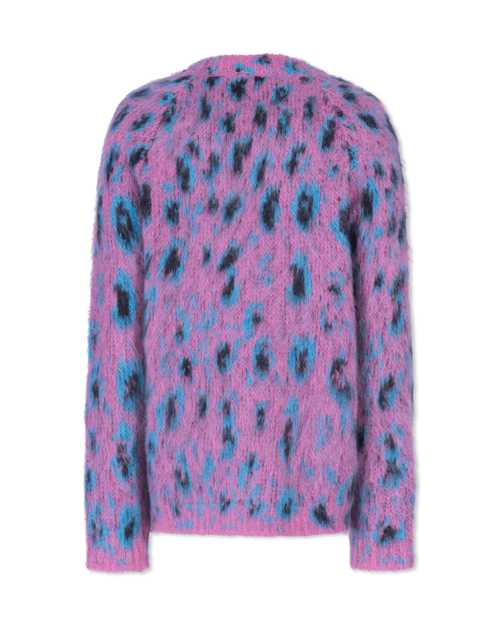 Stylish Mohair Leopard Print F3 Cardigan for Women - Soft Chunky Knit Sweater | Perfect for Fall, Winter & Casual Outfits