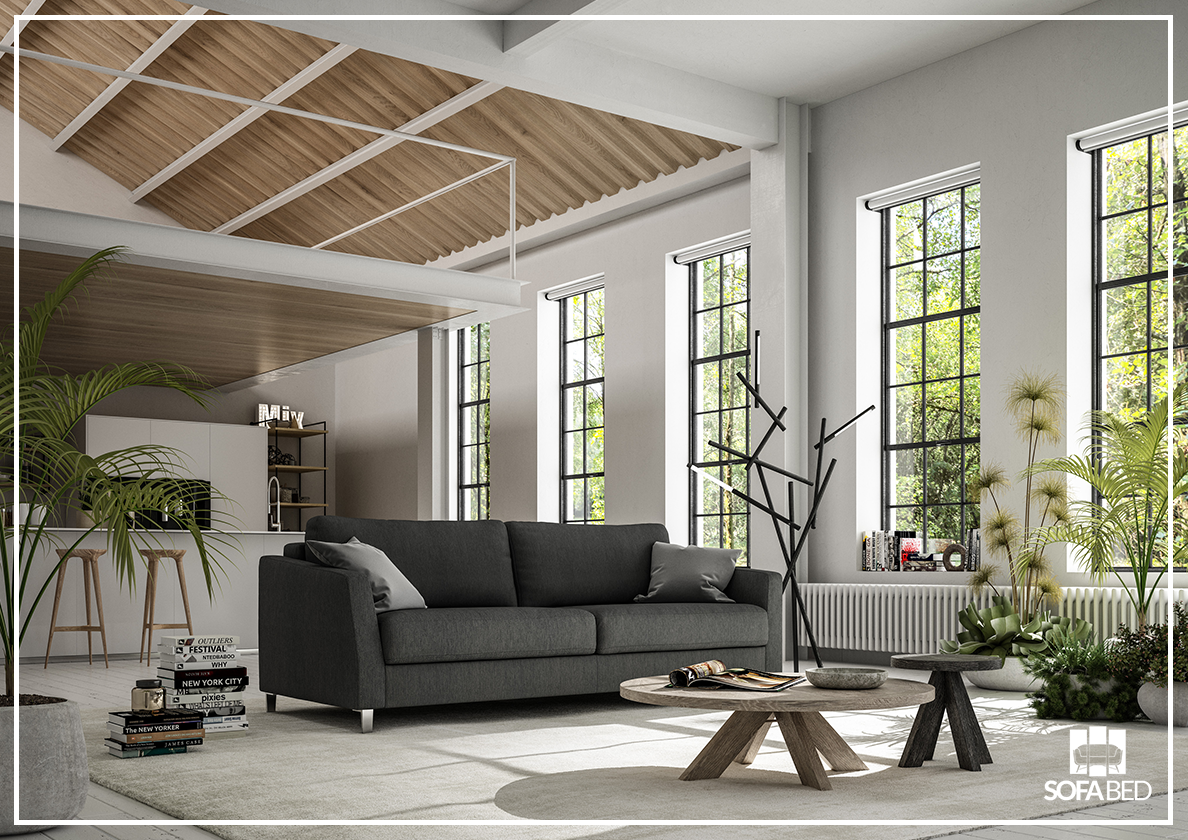 Custom Luonto Monika Fabric Sleeper Sofa - Handmade to Order | Convertible Couch Bed for Small Spaces & Guest Rooms | Perfect for Apartments, Dorms & Home Offices