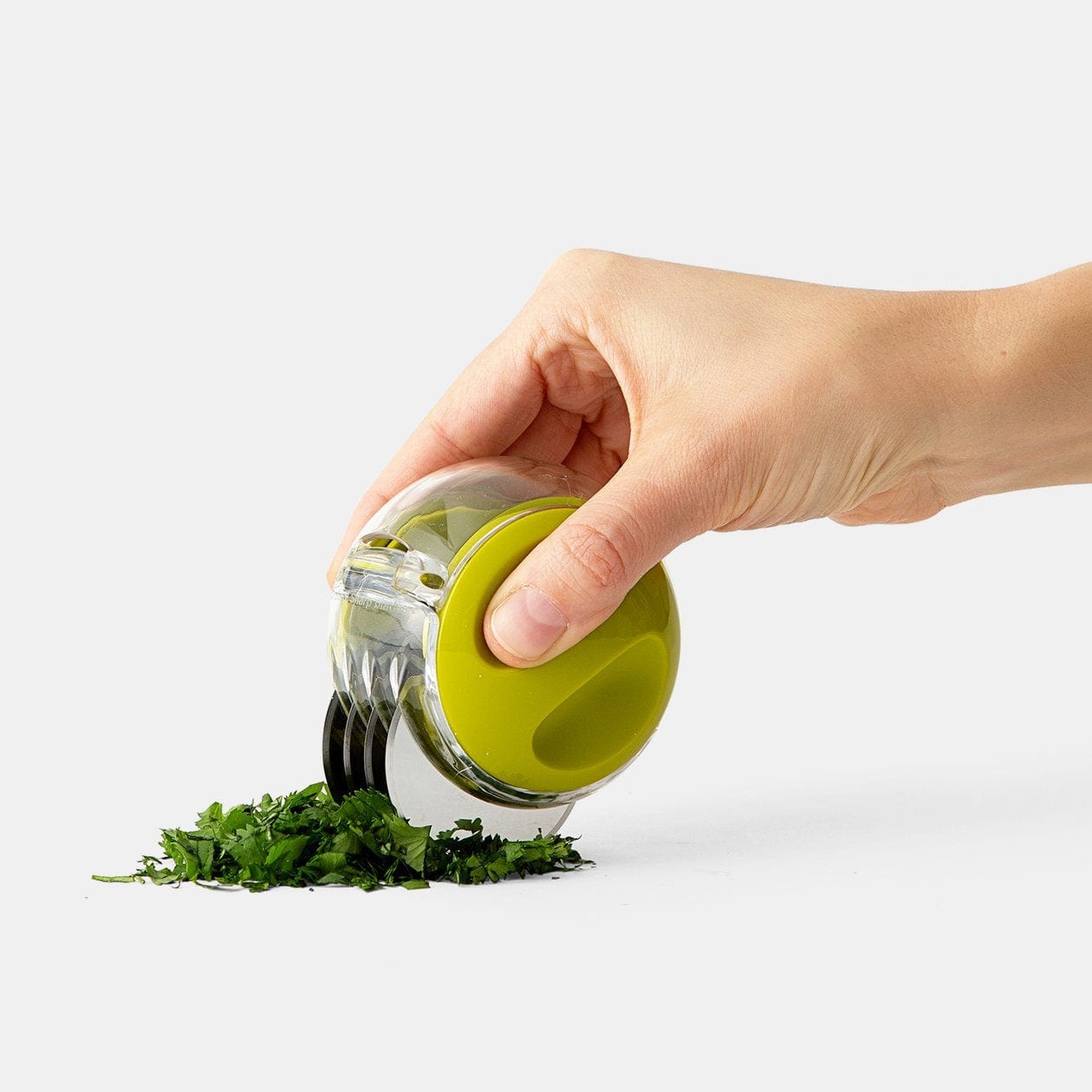Chef'n Herb Zoom - Electric Herb Chopper with Stainless Steel Blades for Fresh Herbs, Garlic, Nuts - Perfect for Cooking, Meal Prep & Kitchen Use