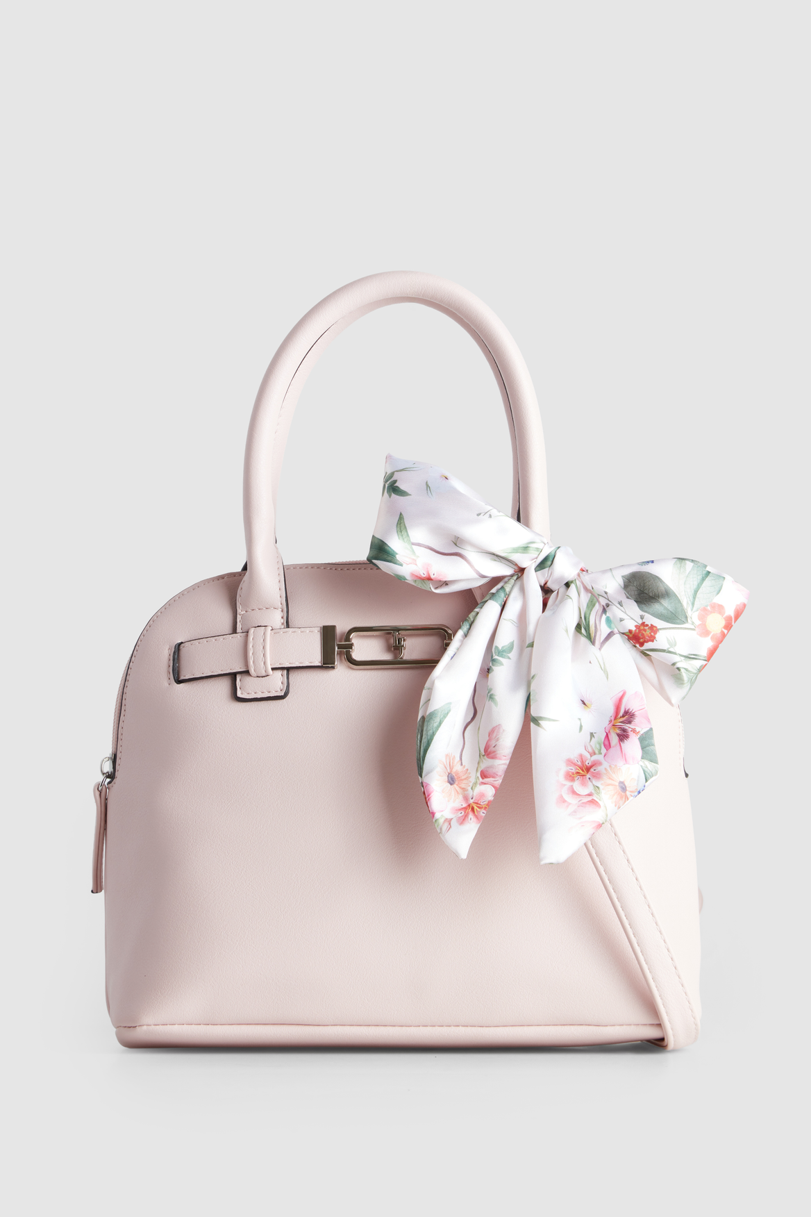 Elegant Floral Print Scarf Dome Bag for Women - Stylish Crossbody Purse for Daily Use, Travel, and Special Occasions