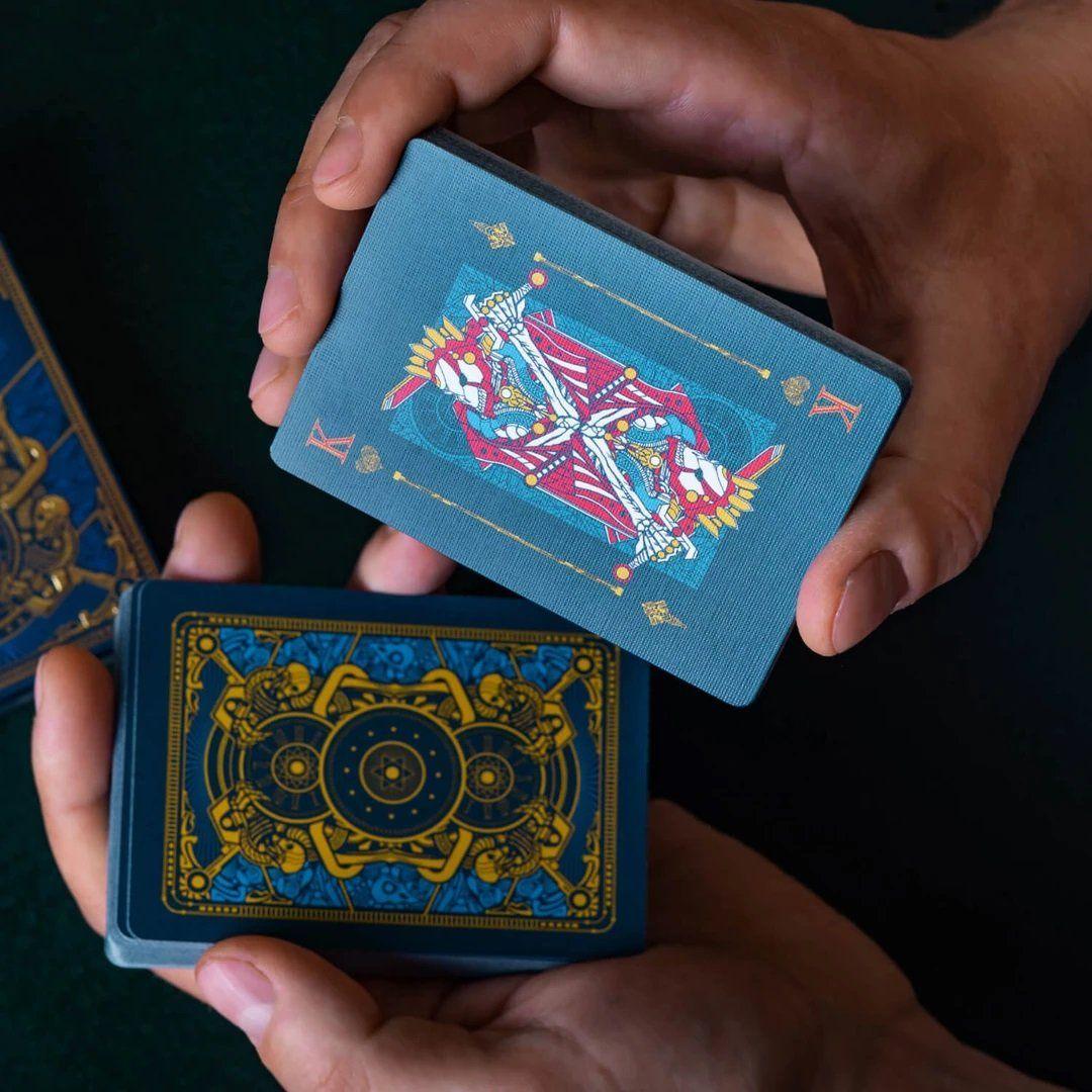 Infinitum Playing Cards - Premium Royal Blue Deck for Magic Tricks, Poker & Cardistry | Perfect for Card Games, Collectors & Professional Performers