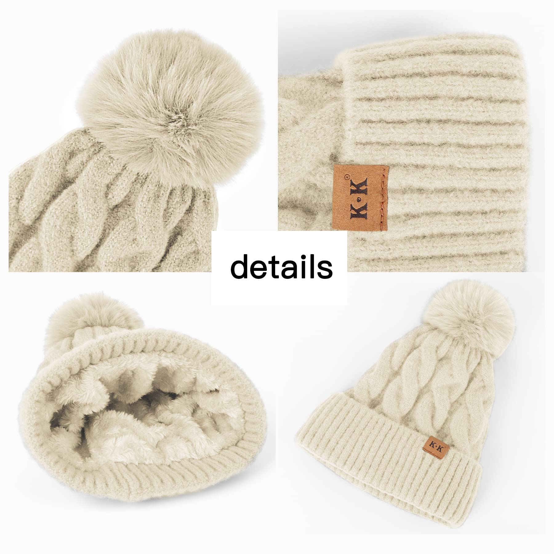 Cozy Fleece Knitted Winter Hat for Men & Women - Warm Beanie for Cold Weather - Perfect for Skiing, Snowboarding & Outdoor Activities