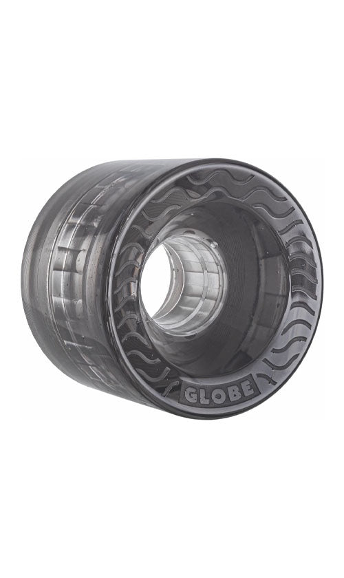 Globe Retro Flex Wheels 58mm Clear Black - High-Performance Skateboard Wheels for Smooth Cruising & Street Skating - Perfect for Longboards, Cruisers & Old School Skateboards