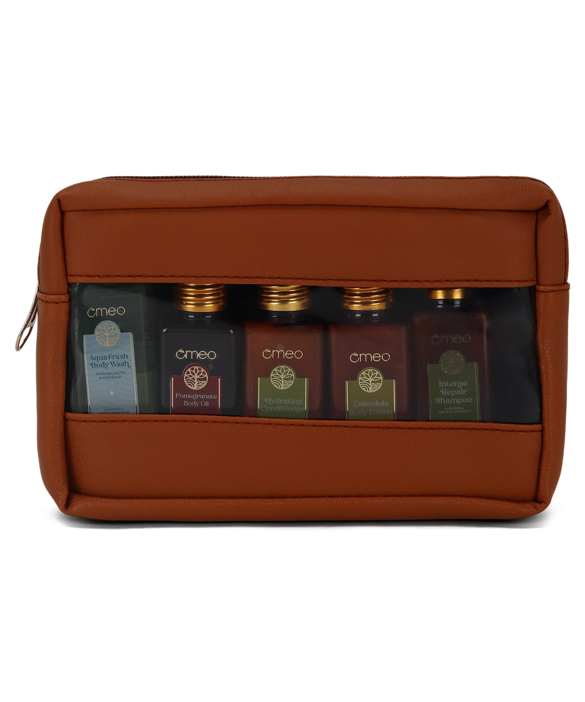 Omeo Revitalizing Travel Kit - Essential Skincare Set for Hydration & Glow | Perfect for Airplane, Vacation & On-the-Go Use